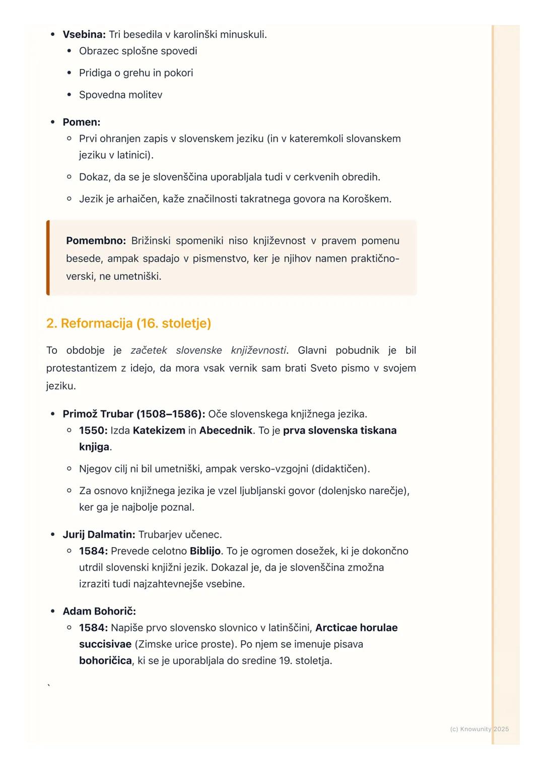 # Od začetkov do romantike

Pregled obdobja od začetkov do romantike

To je temeljno obdobje za razumevanje razvoja slovenskega jezika in
kn