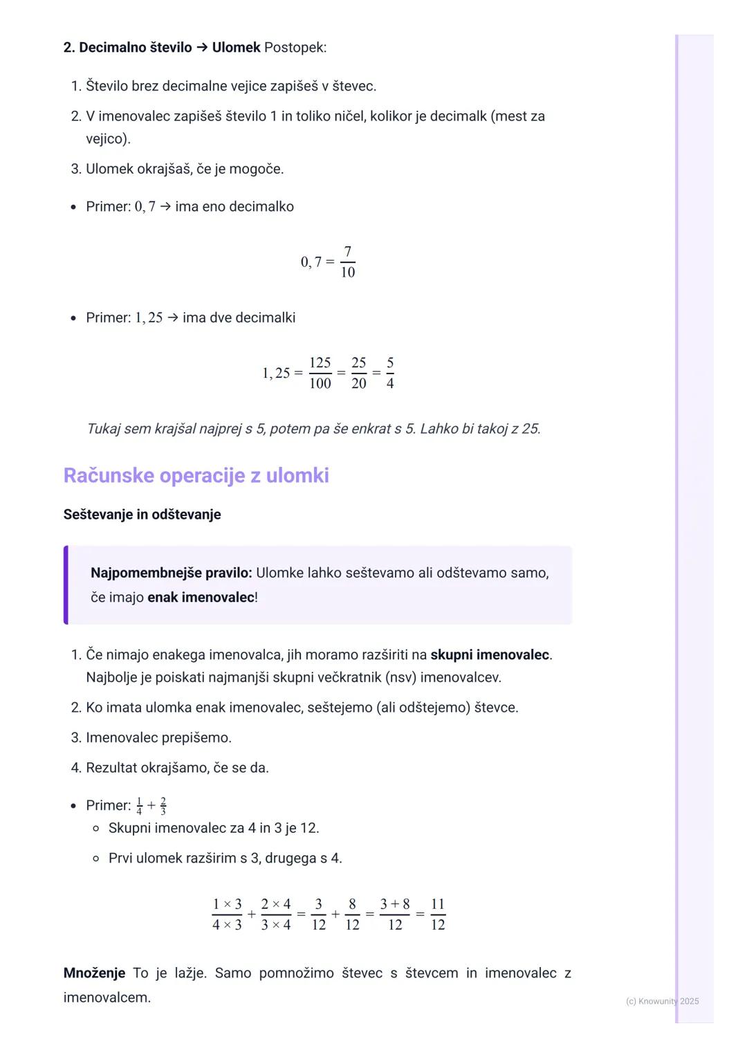 # Racionalna števila

Uvod v racionalna števila

Racionalna števila so vsa števila, ki jih lahko zapišemo kot ulomek. To pomeni, da
vključuj