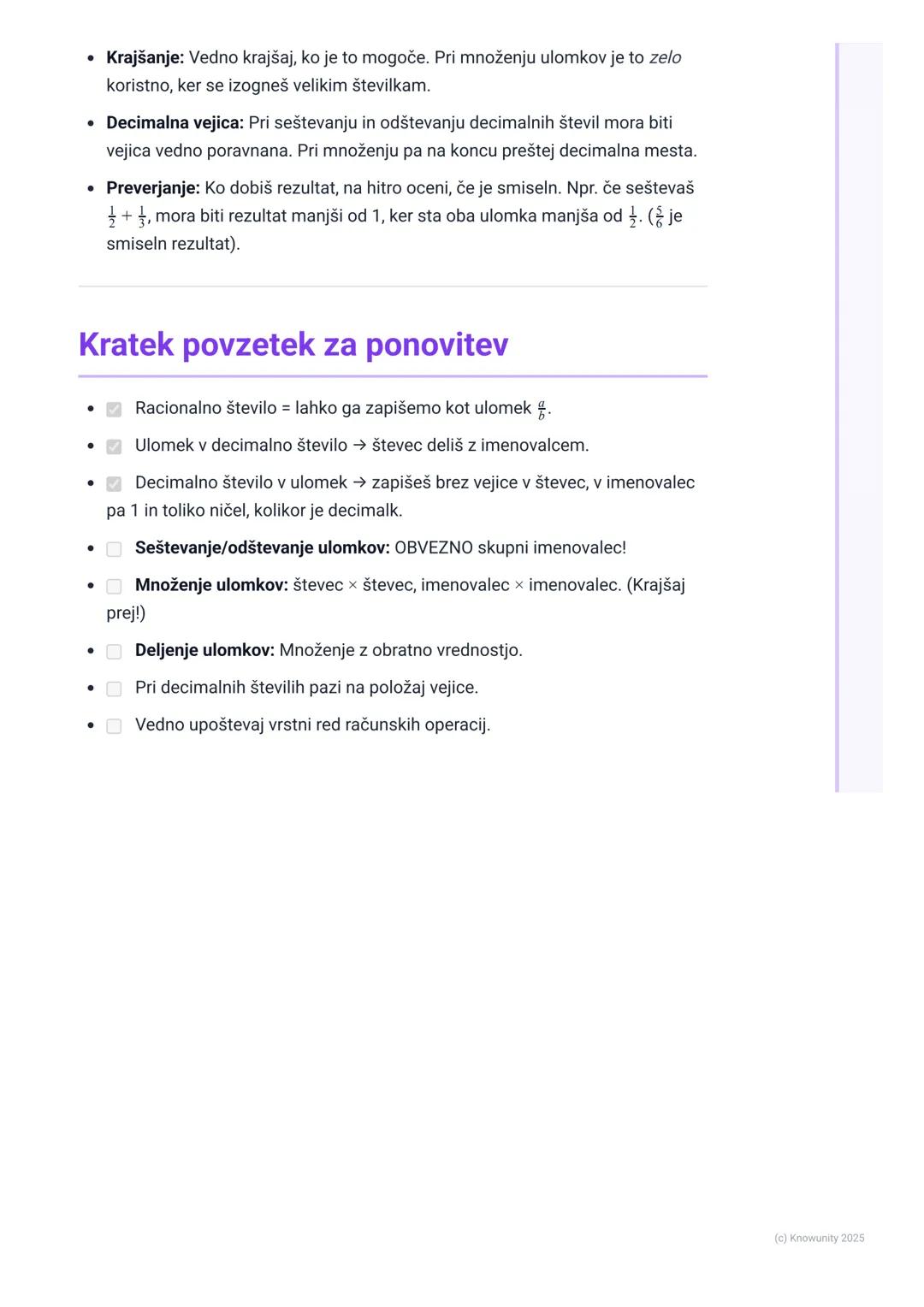 # Racionalna števila

Uvod v racionalna števila

Racionalna števila so vsa števila, ki jih lahko zapišemo kot ulomek. To pomeni, da
vključuj