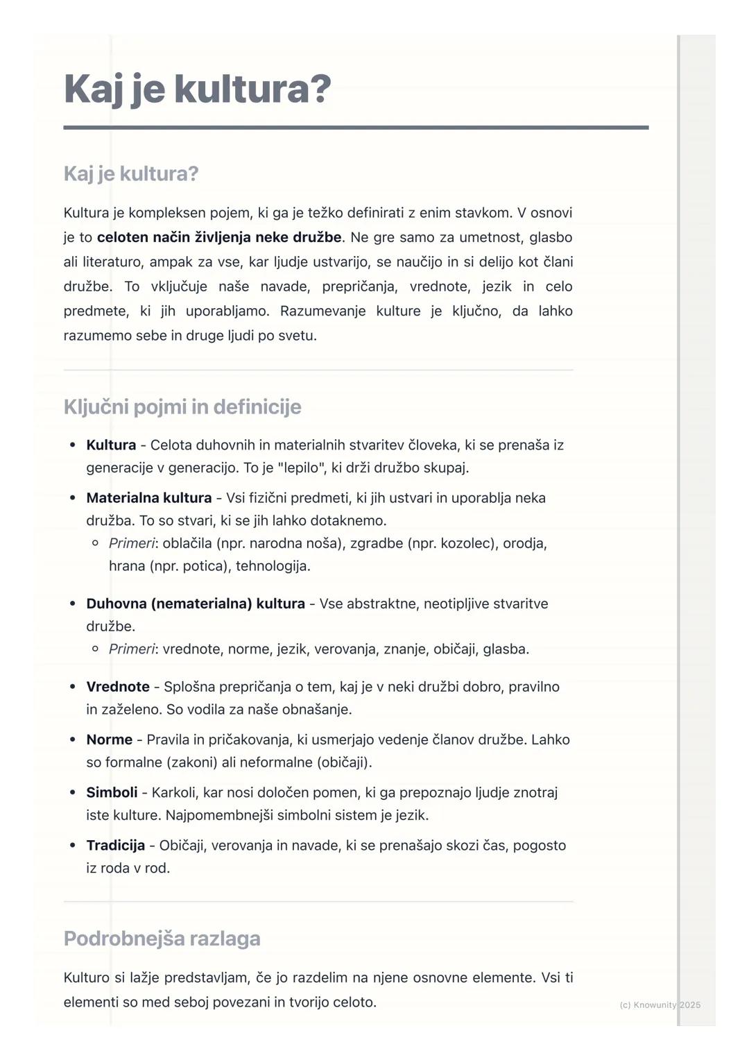 # Kaj je kultura?

Kaj je kultura?

Kultura je kompleksen pojem, ki ga je težko definirati z enim stavkom. V osnovi
je to celoten način živl