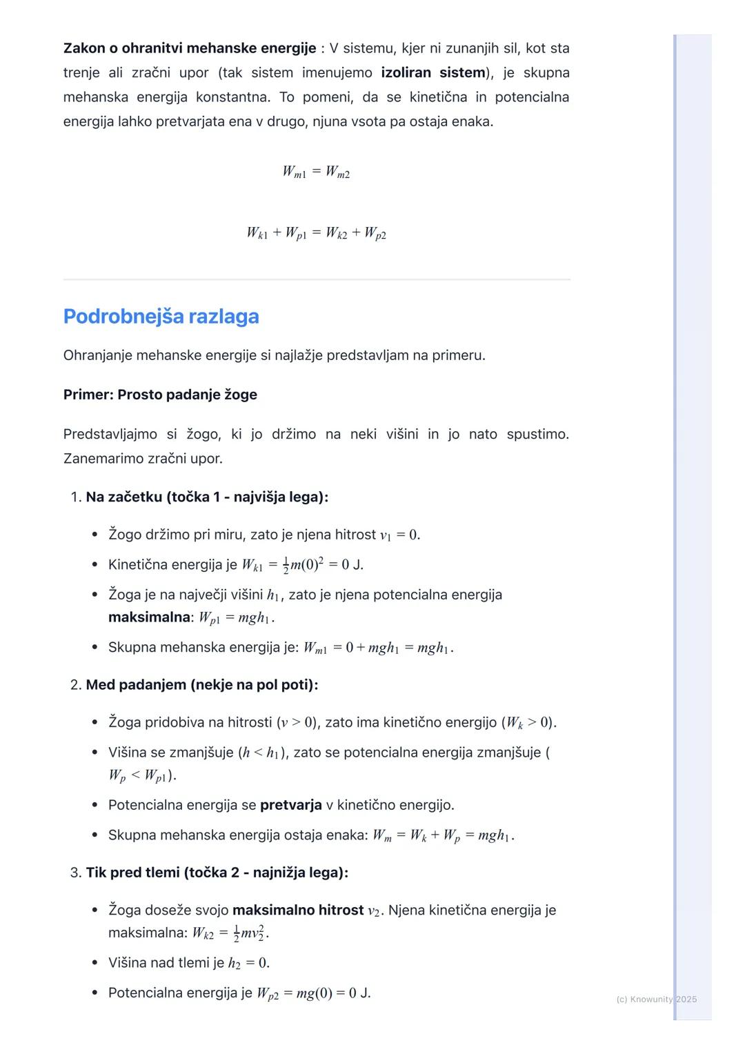 # Ohranjanje energije

Uvod v ohranjanje energije

Zakon o ohranitvi energije je eno od temeljnih načel v naravoslovju. V osnovi
pravi, da e