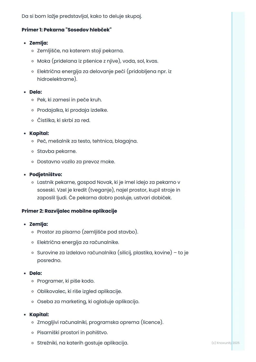 # Proizvodni dejavniki

## Uvod v proizvodne dejavnike

Proizvodni dejavniki so osnovni gradniki, ki jih podjetja potrebujejo, da
lahko kark