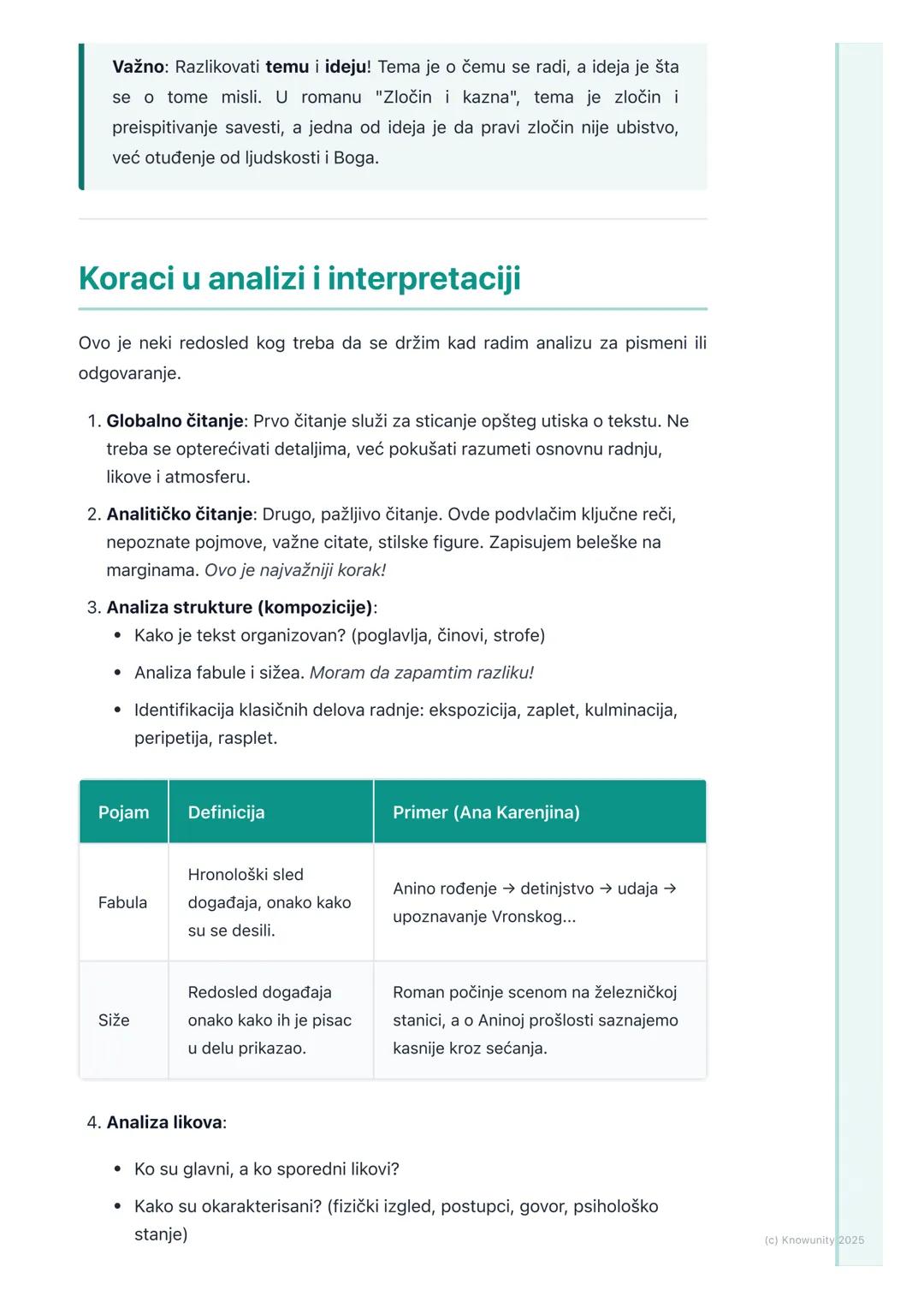 # Analiza i interpretacija teksta

## Uvod u analizu i interpretaciju teksta

Analiza i interpretacija teksta su ključne veštine za razumeva