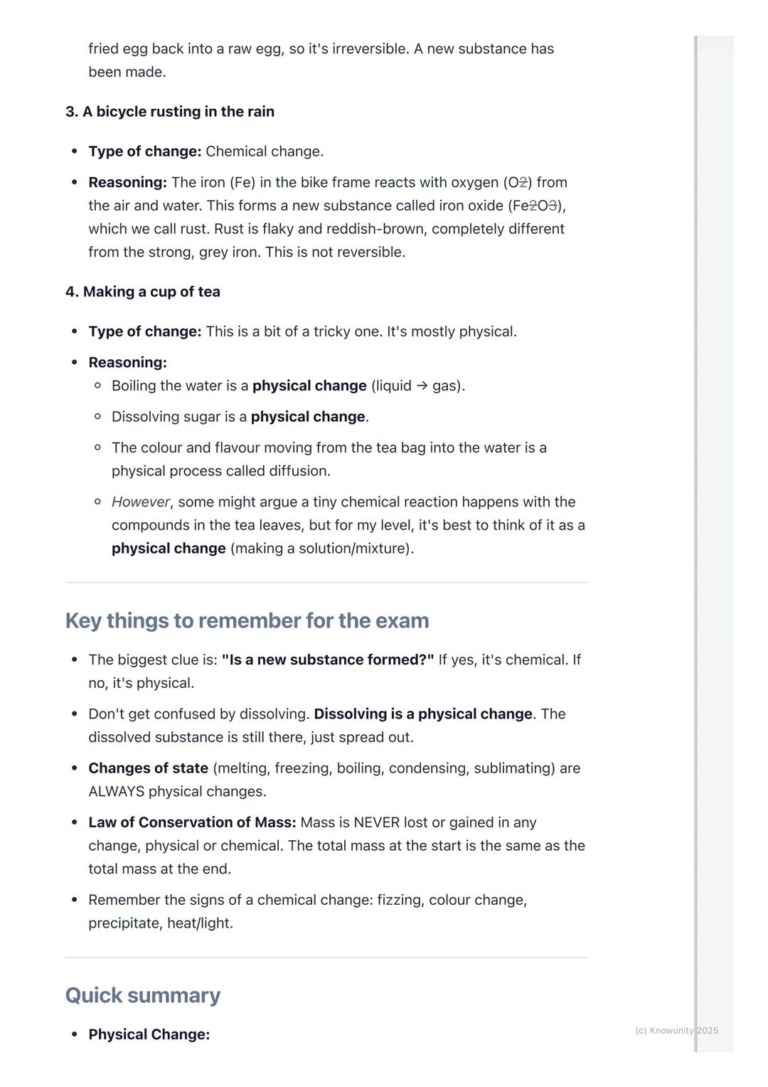 # Chemical vs. Physical
Changes

An introduction to physical and chemical changes

Everything in the world is made of matter, and matter can