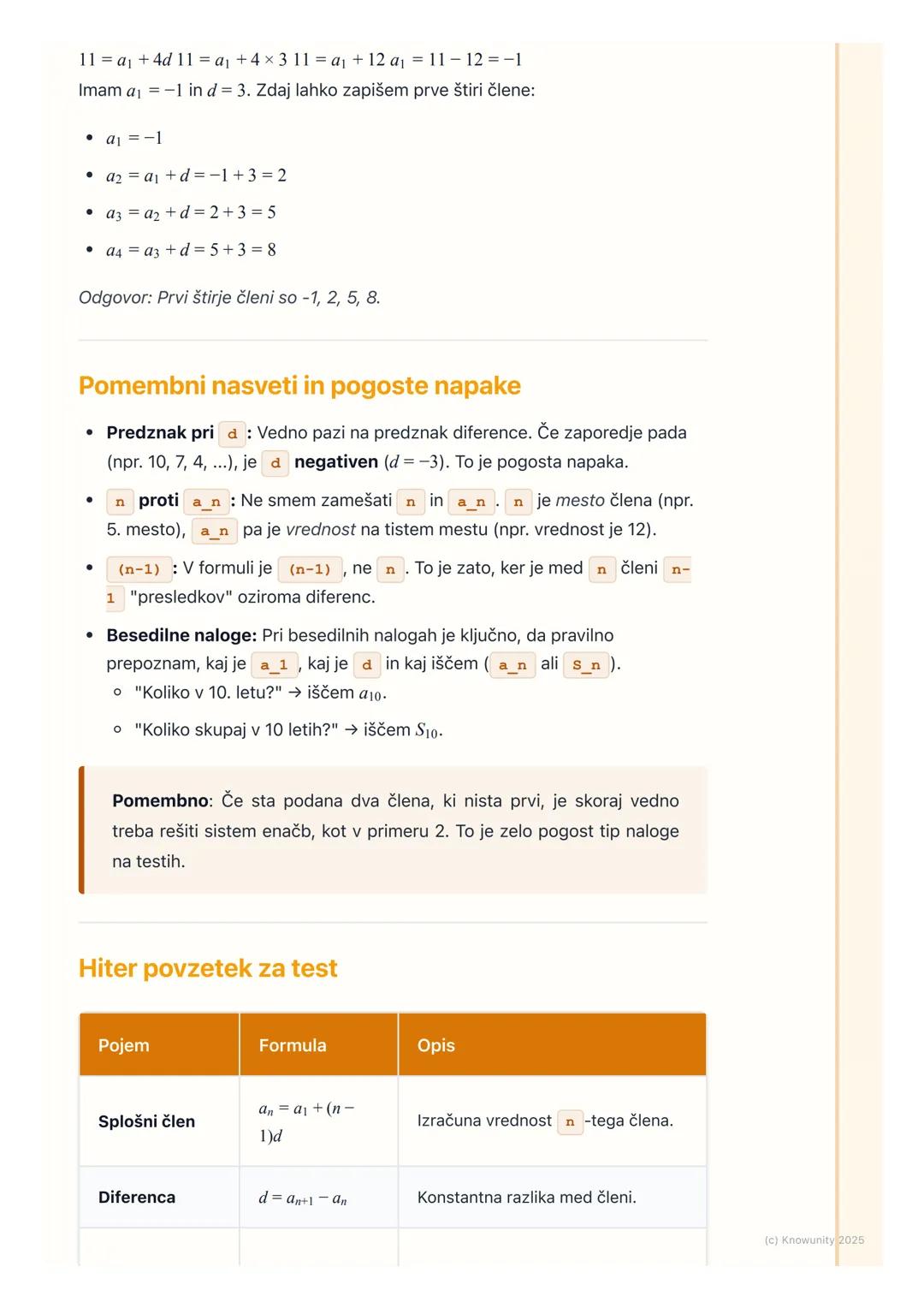 # Aritmetično zaporedje

Kaj je aritmetično zaporedje?

Aritmetično zaporedje je v bistvu zaporedje števil, kjer je razlika med katerima
kol