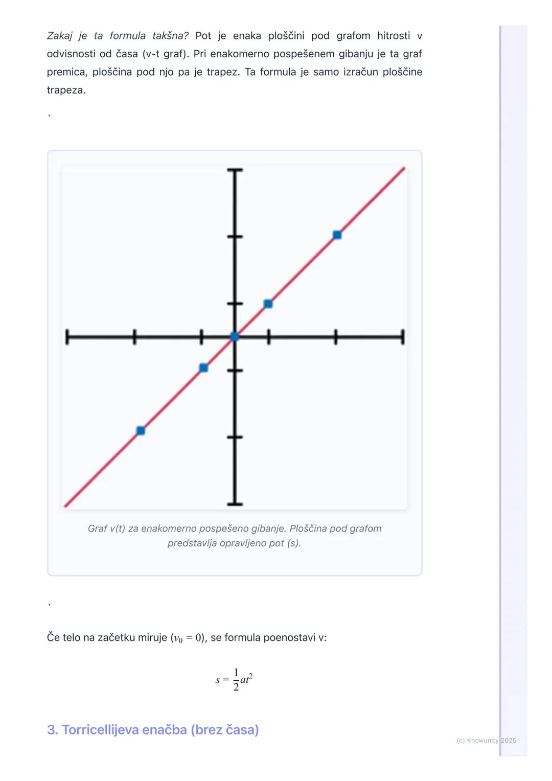 # 2.4. Enakomerno pospešeno
gibanje

Kaj je enakomerno pospešeno gibanje?

To je gibanje, pri katerem se hitrost telesa spreminja enakomerno
