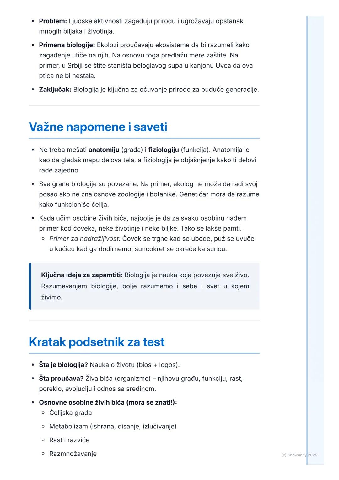# Šta je biologija?

# Šta je biologija i zašto je učimo?

Biologija je prirodna nauka koja proučava život i živa bića. To znači da se
bavi 
