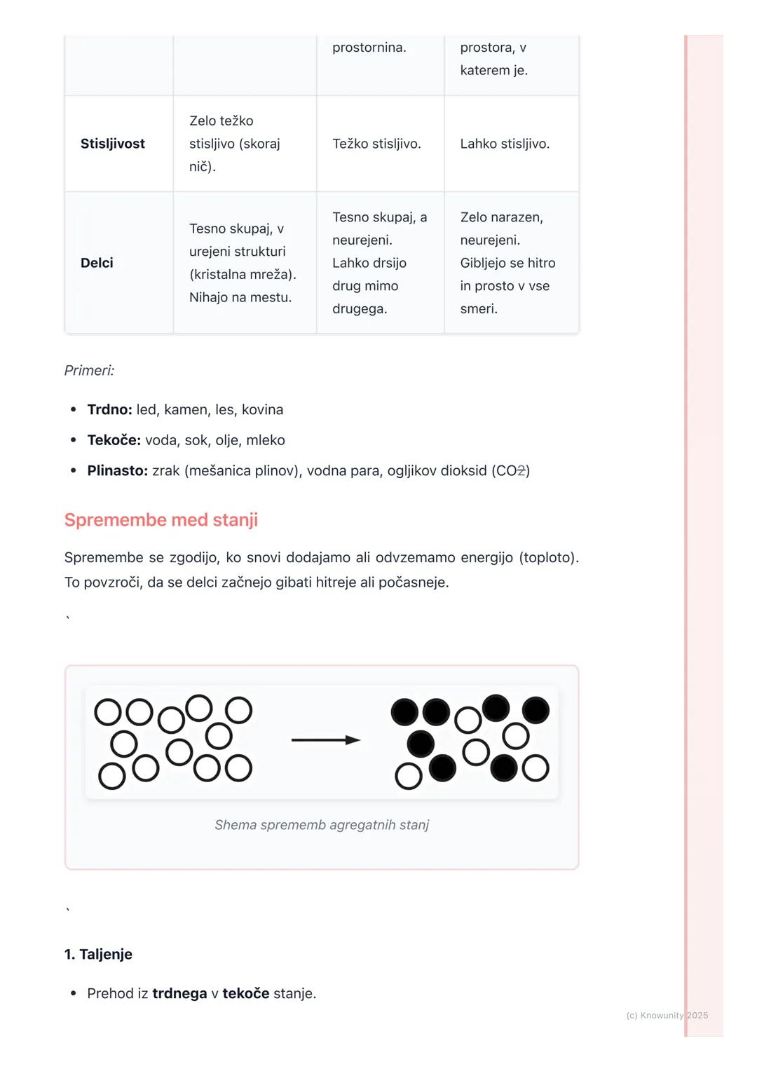 # Agregatna stanja in njihove
spremembe

Agregatna stanja in njihove spremembe

Snovi okoli nas niso vedno v enaki obliki. Voda je lahko led