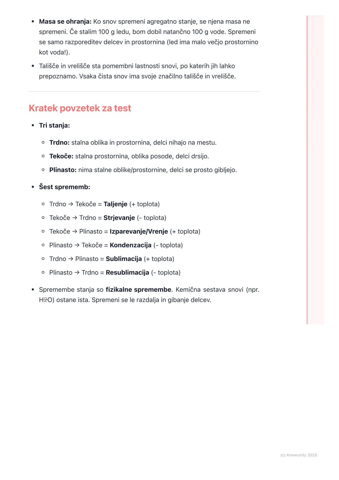 # Agregatna stanja in njihove
spremembe

Agregatna stanja in njihove spremembe

Snovi okoli nas niso vedno v enaki obliki. Voda je lahko led