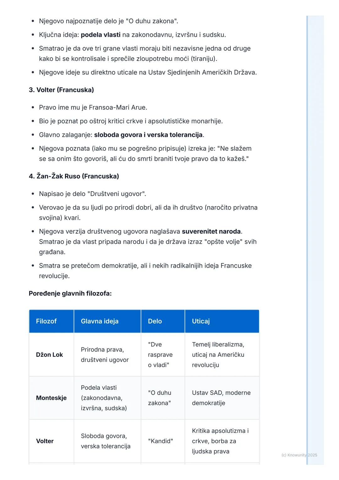 # Prosvetiteljstvo i njegove ideje

## Šta je prosvetiteljstvo?

Prosvetiteljstvo je važan kulturni i filozofski pokret u Evropi tokom 18. v