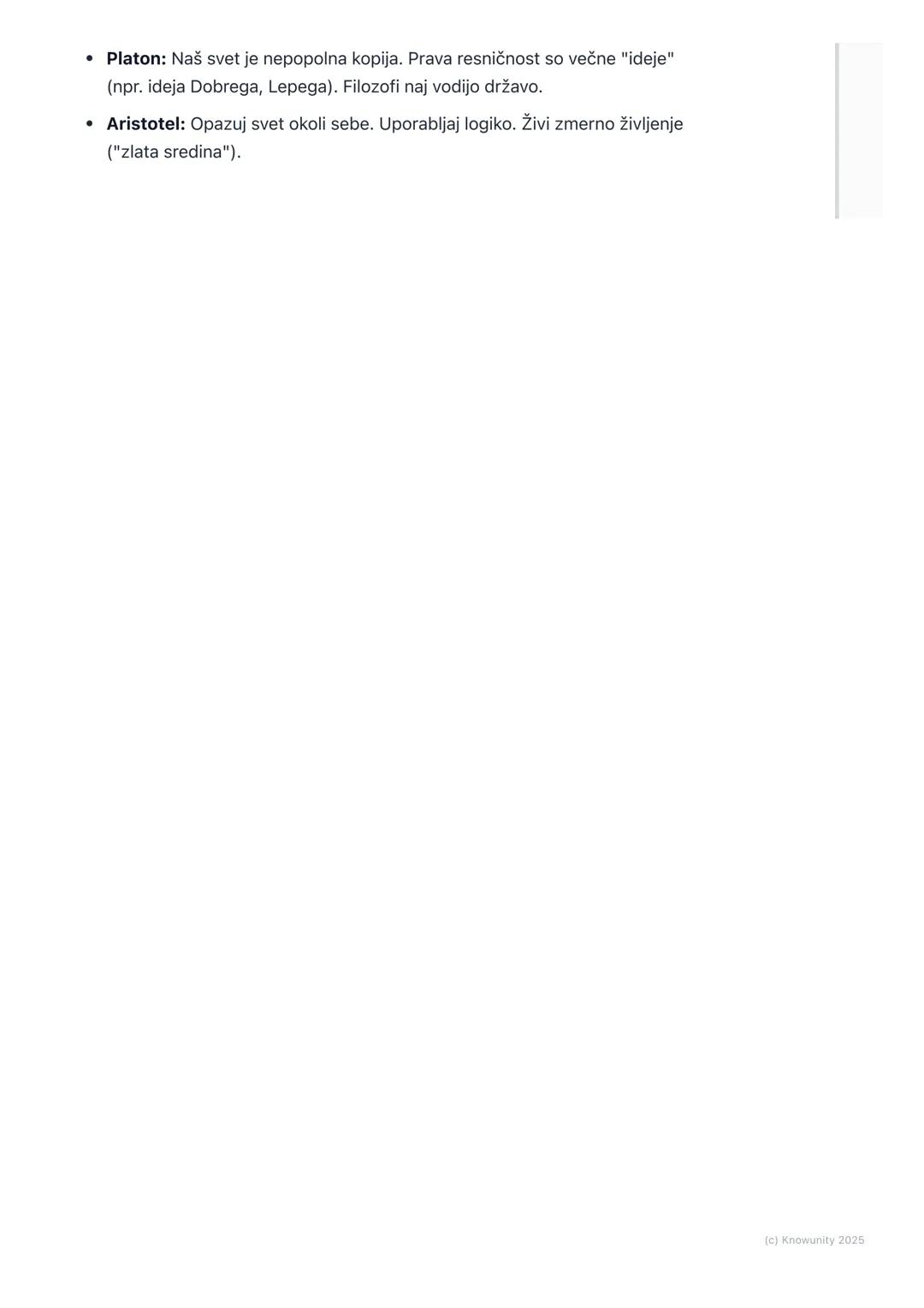 # Antična filozofija

Uvod v antično filozofijo

Antična filozofija se je razvila v stari Grčiji. Filozofi so bili prvi, ki so poskušali
raz