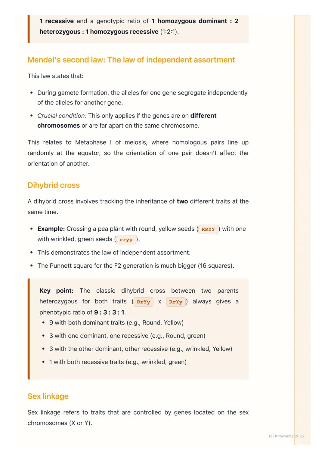 # Mendelian Genetics

Introduction to Mendelian genetics

This whole area is based on the work of Gregor Mendel, an Austrian monk who
studie