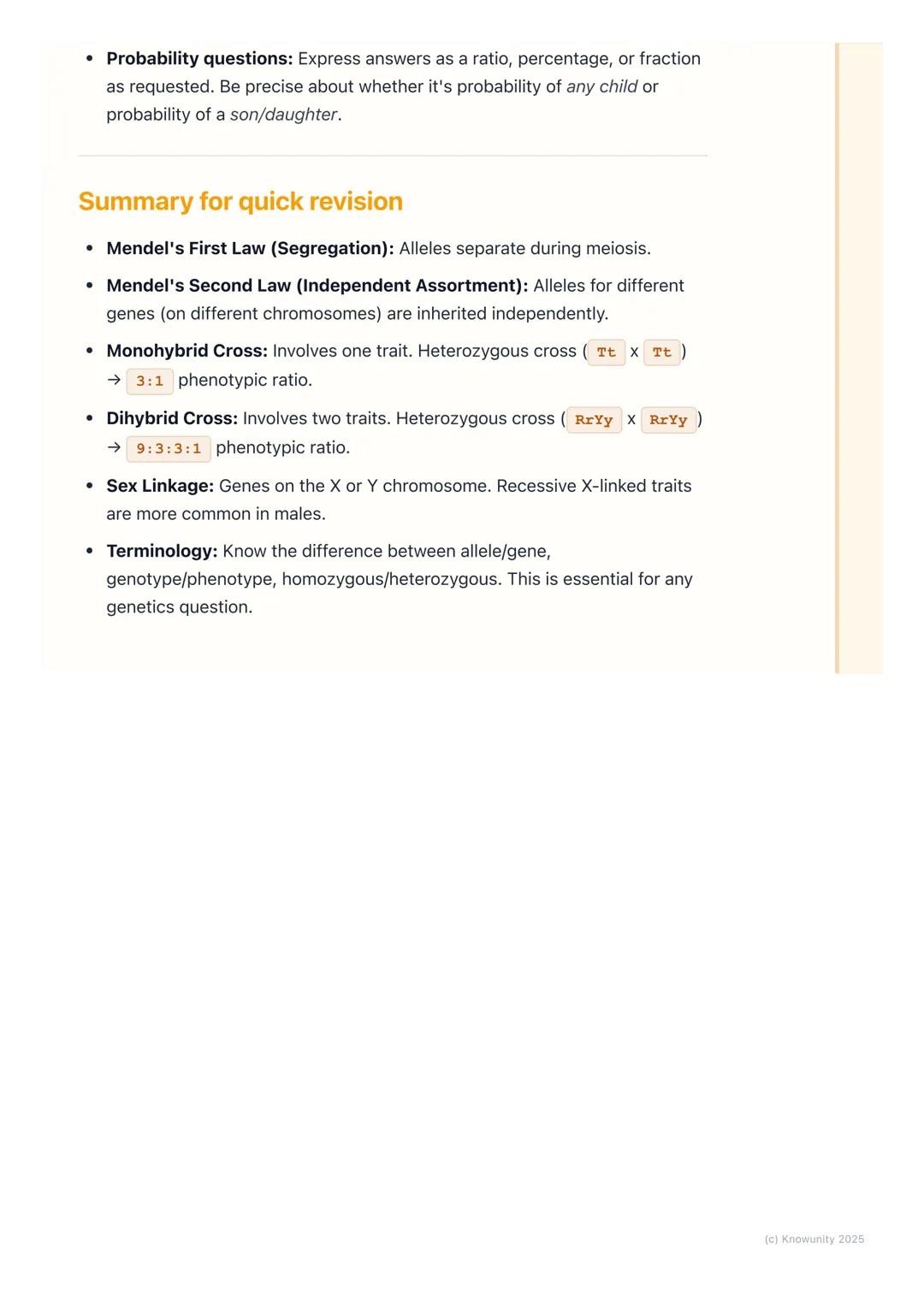 # Mendelian Genetics

Introduction to Mendelian genetics

This whole area is based on the work of Gregor Mendel, an Austrian monk who
studie