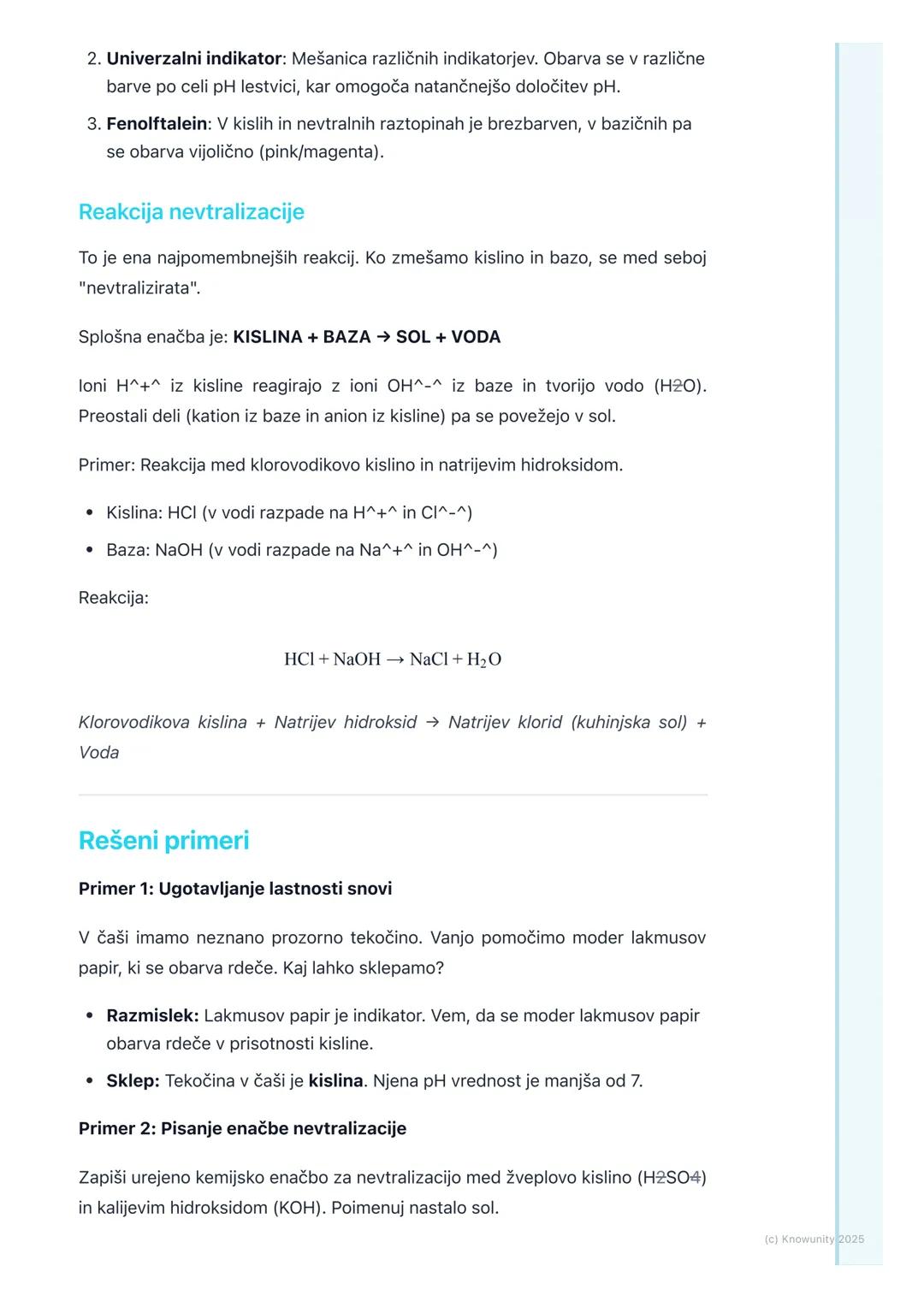 # Kisline, baze in soli

Uvod v kisline, baze in soli

Kisline, baze in soli so tri pomembne skupine kemijskih spojin, ki jih srečujemo
vsak
