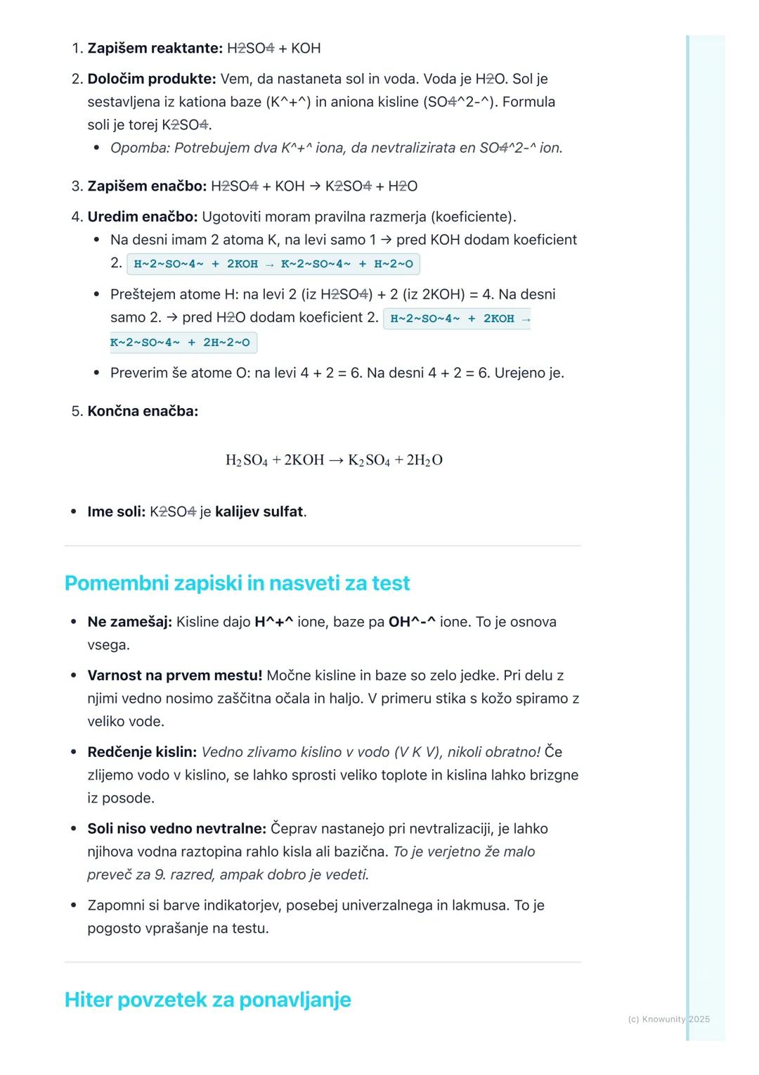 # Kisline, baze in soli

Uvod v kisline, baze in soli

Kisline, baze in soli so tri pomembne skupine kemijskih spojin, ki jih srečujemo
vsak