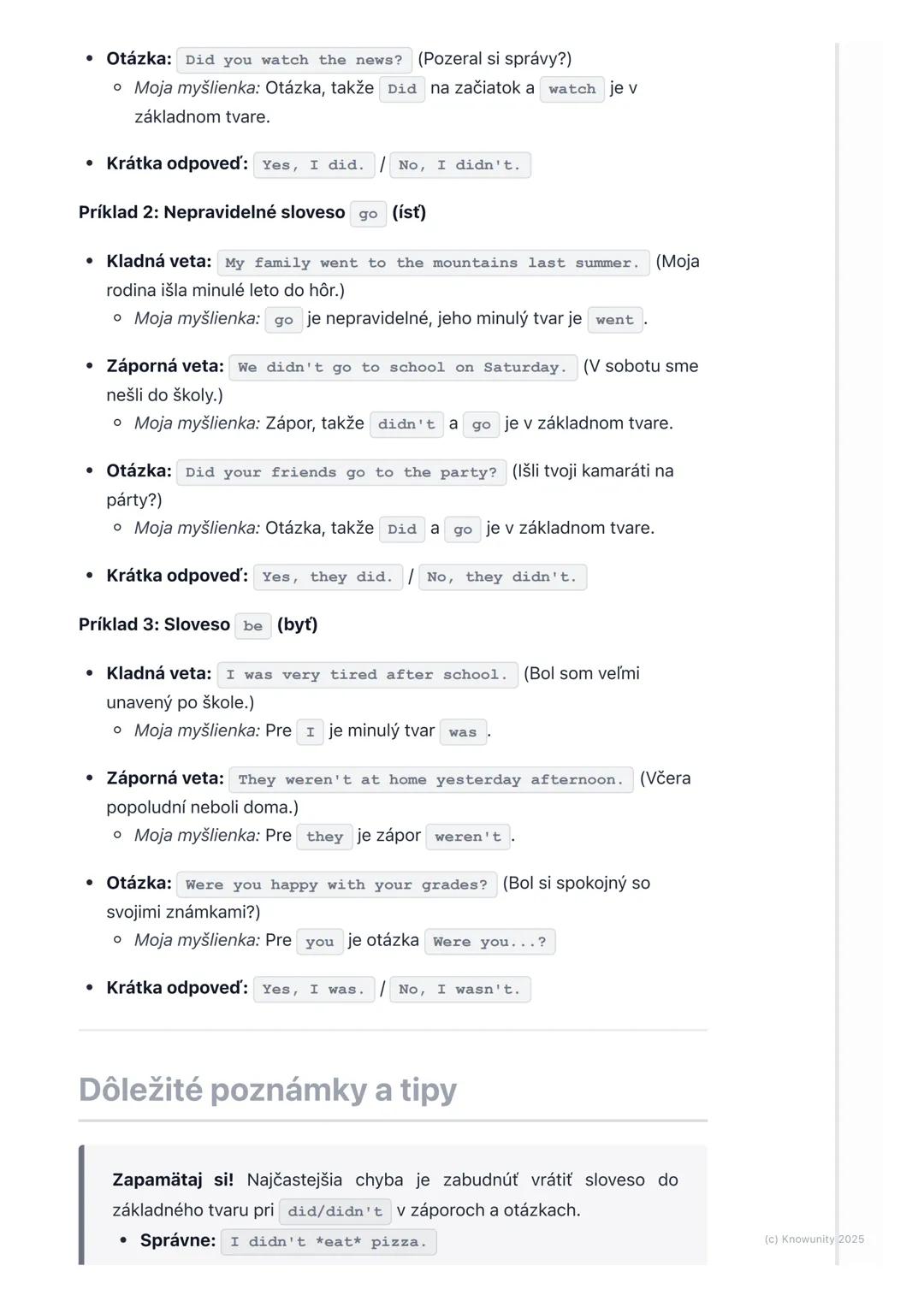 # Gramatika: Minulý jednoduchý
# čas (Past Simple)

Úvod do minulého jednoduchého času

Minulý jednoduchý čas (Past Simple) používame, keď h
