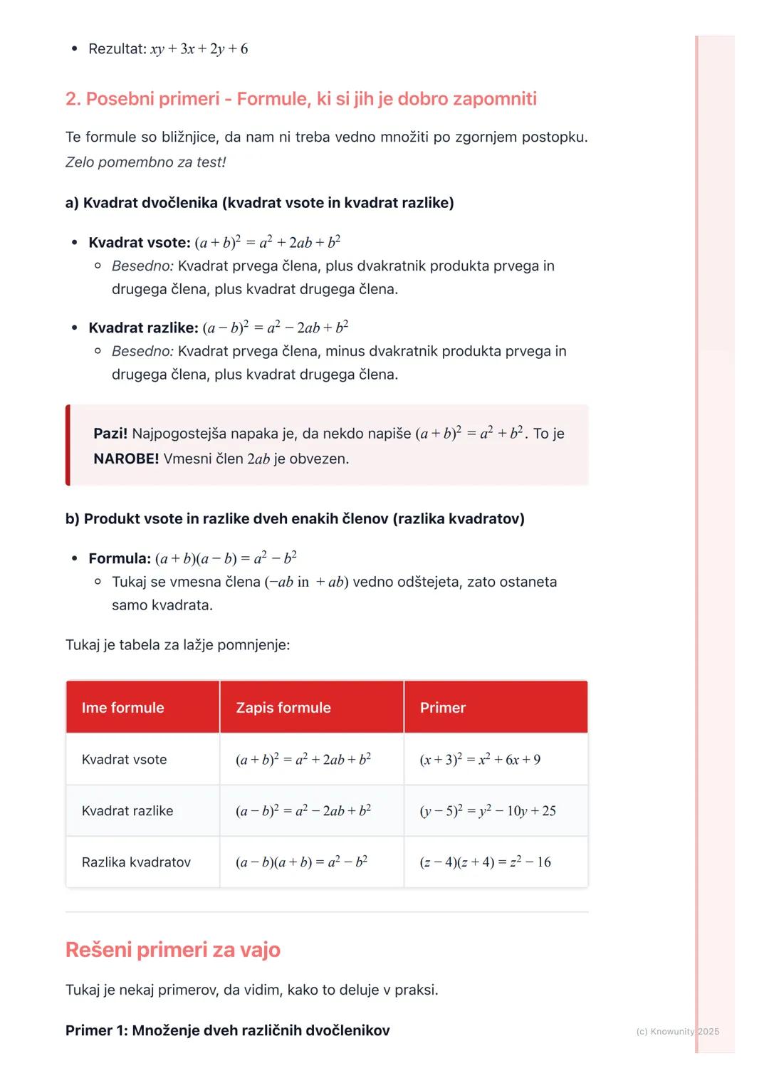 # Množenje veččlenikov

Uvod v množenje veččlenikov

Množenje veččlenikov je v bistvu samo razširitev množenja, ki ga že poznamo.
Uporabljam