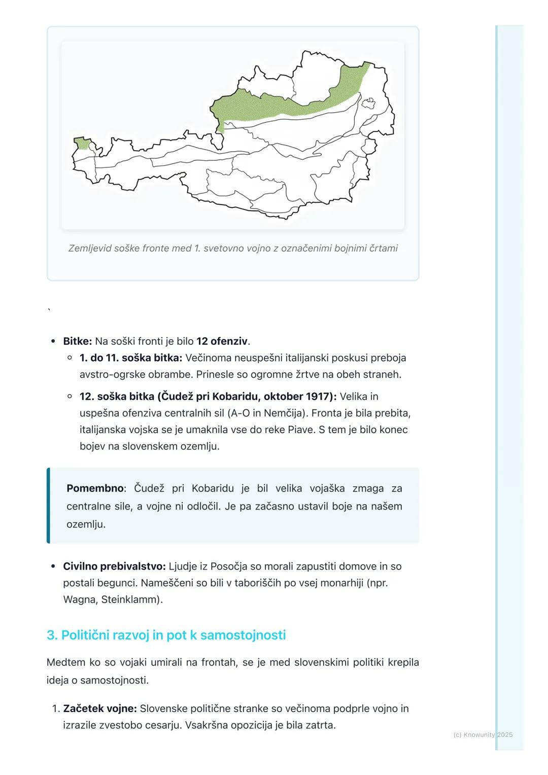 # Slovenci v prvi svetovni vojni

Splošen pregled

Prva svetovna vojna (1914-1918) je usodno zaznamovala slovensko ozemlje in
prebivalstvo. 