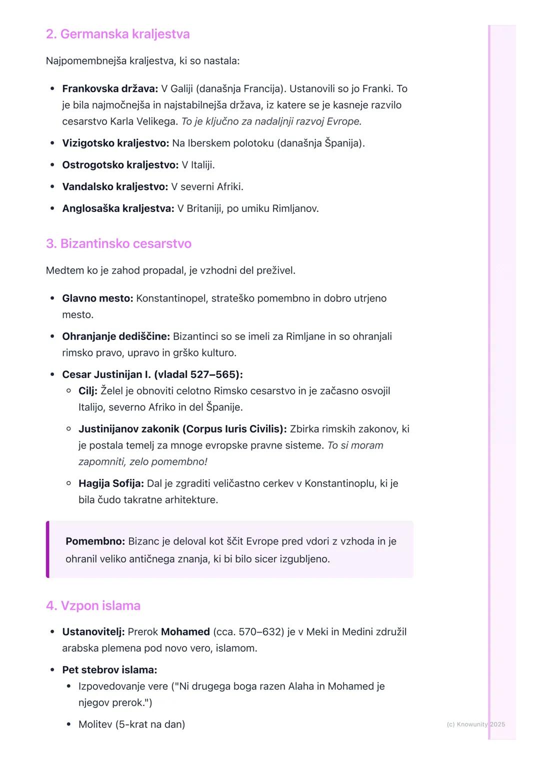 # Zgodnji srednji vek: Migracije
in nastanek novih držav

Uvod v obdobje

Zgodnji srednji vek je obdobje po padcu Zahodnega rimskega cesarst