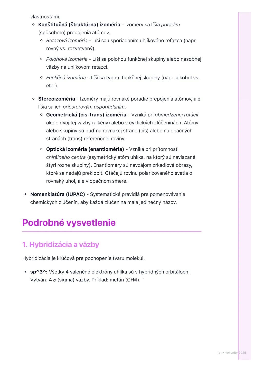 # Základy organickej chémie a
uhľovodíky

Prehľad / Úvod do témy

Organická chémia je obrovská a fascinujúca oblasť chémie, ktorá sa zaoberá