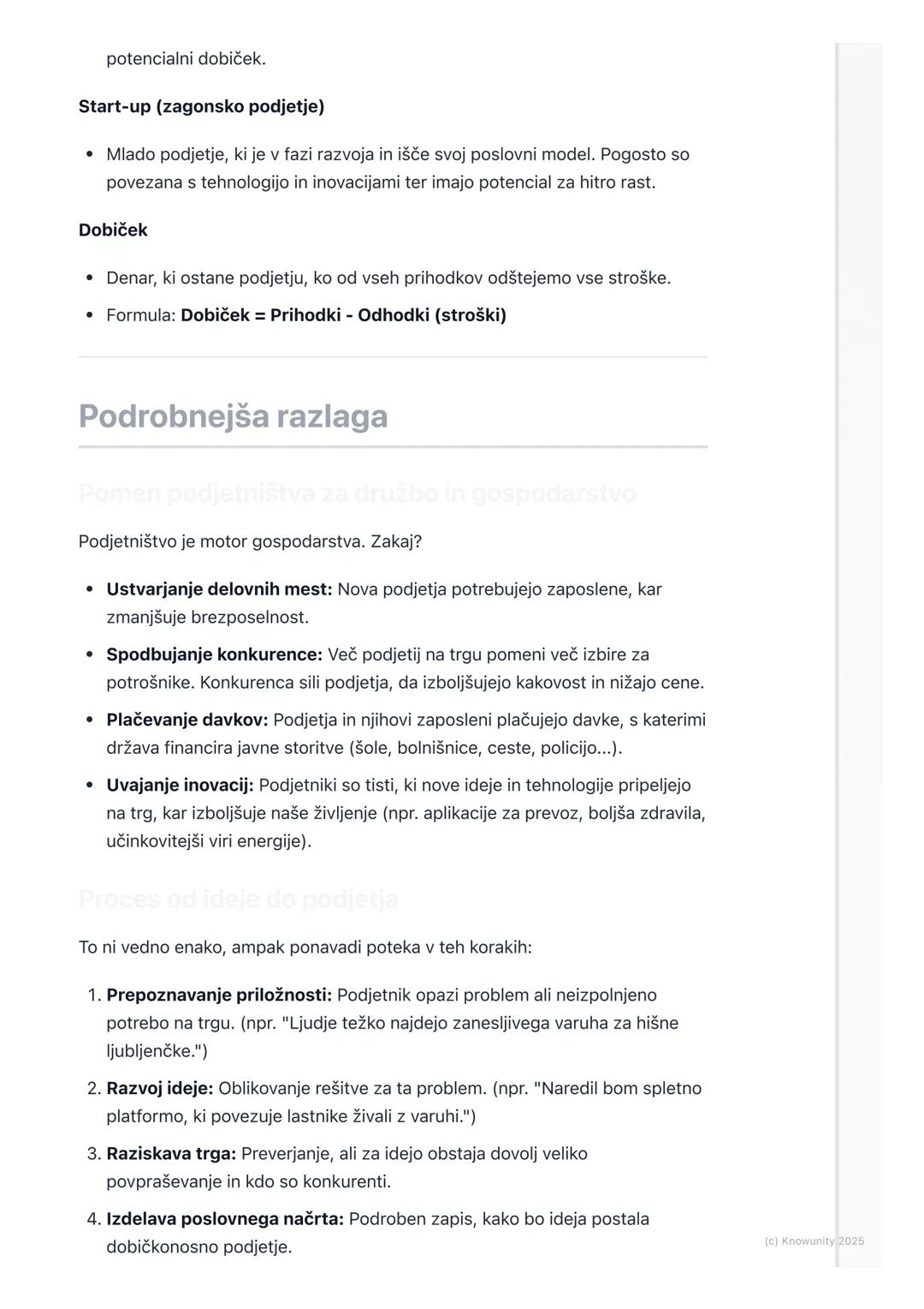 # Podjetništvo in inovacije

## Uvod v podjetništvo in inovacije

Podjetništvo je proces ustvarjanja nečesa novega, kar ima vrednost, pri če