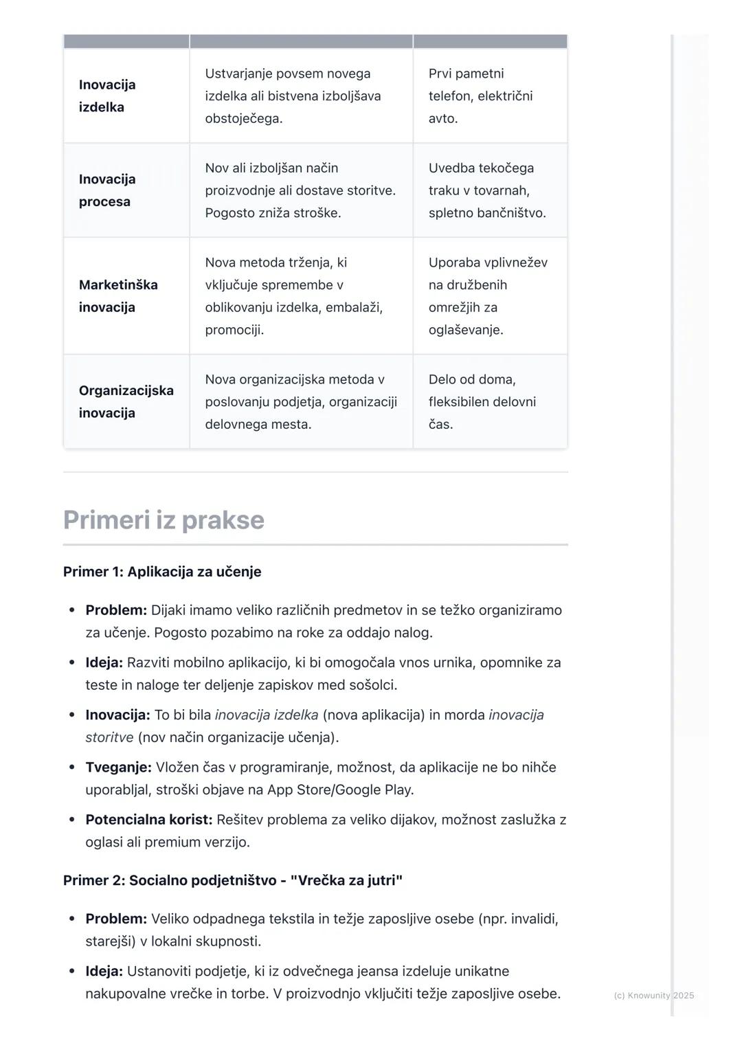 # Podjetništvo in inovacije

## Uvod v podjetništvo in inovacije

Podjetništvo je proces ustvarjanja nečesa novega, kar ima vrednost, pri če