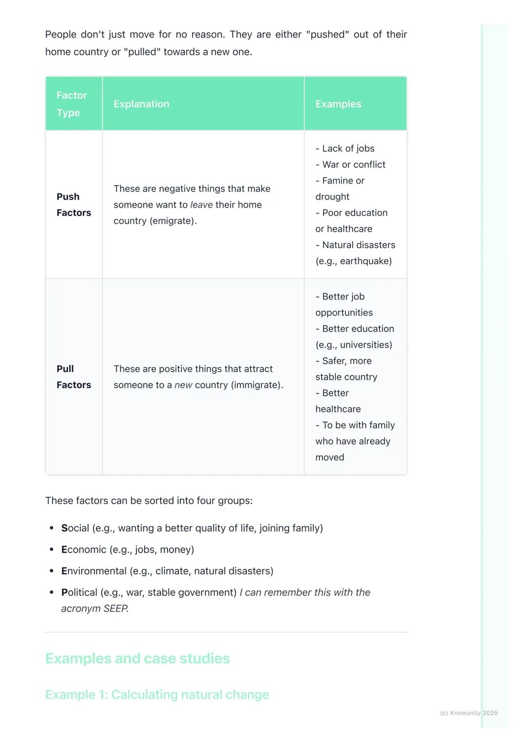 # Population Change and
# Migration

## Introduction to population change

Population change is all about how the number of people living in