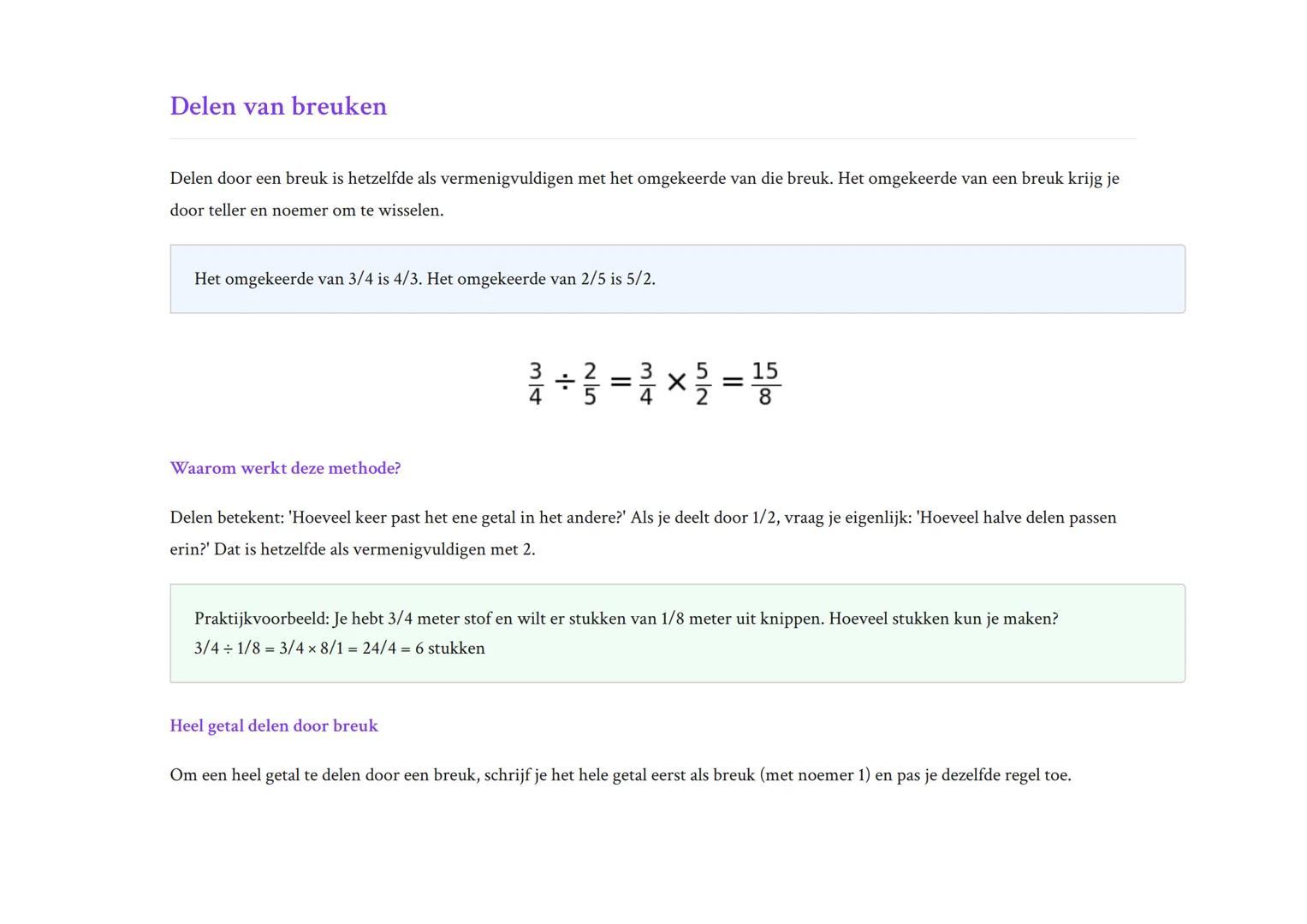 Rekenen met breuken en kommagetallen - Volledige gids
Leer optellen, aftrekken, vermenigvuldigen en delen met breuken
Rekenen  Grade 7  Neth