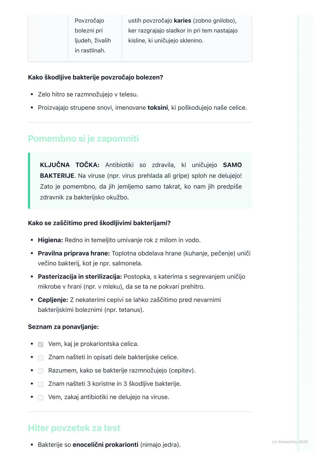 # Bakterije - mikroskopski
prebivalci

Kaj so bakterije?

Bakterije so majhni, enocelični organizmi, ki jih najdemo povsod okoli nas v
zraku
