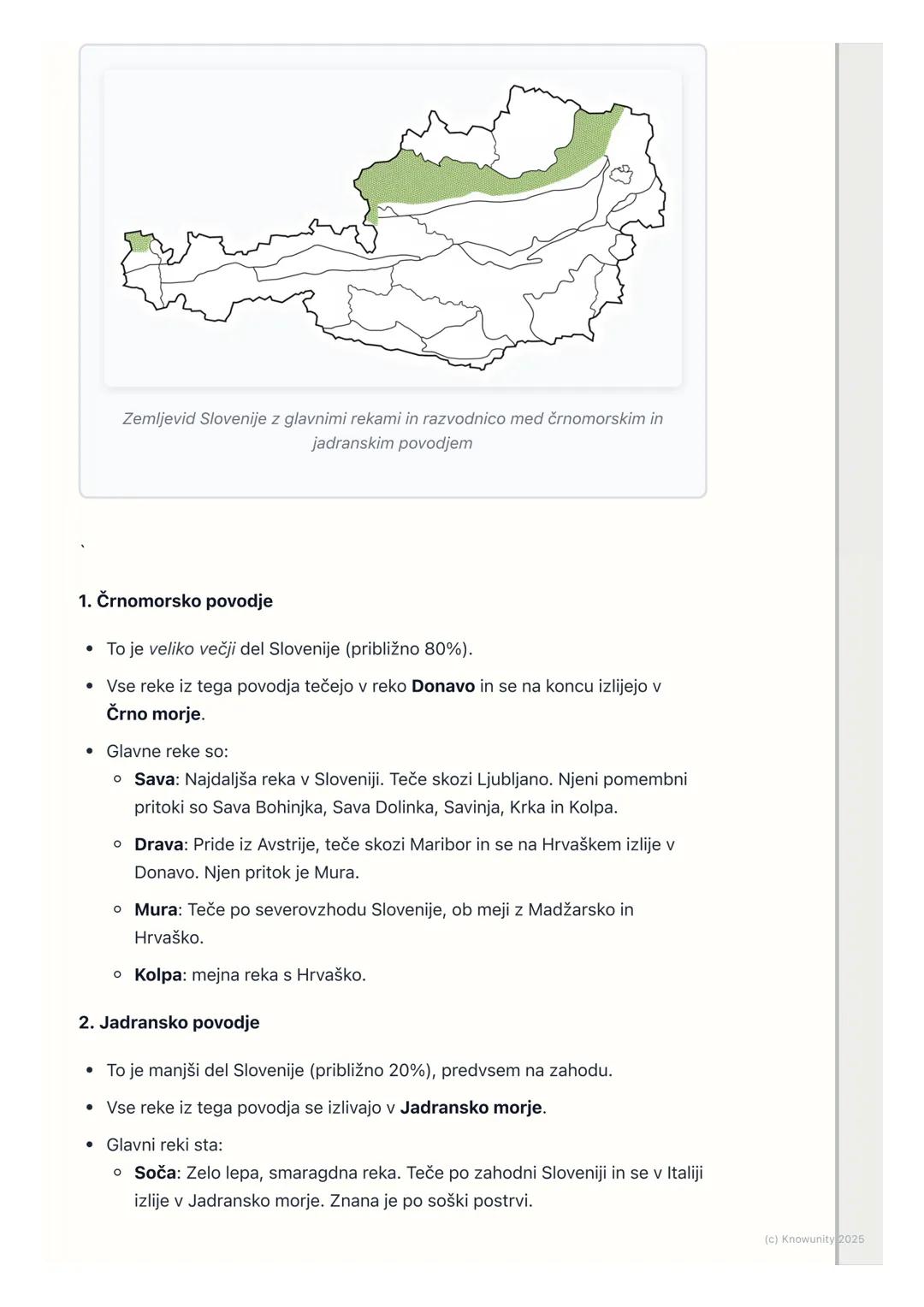 # Vode v Sloveniji (reke, jezera,
Jadransko morje)

Uvod v vode v Sloveniji

Slovenija ima zelo veliko vode, zato jo včasih imenujemo tudi "