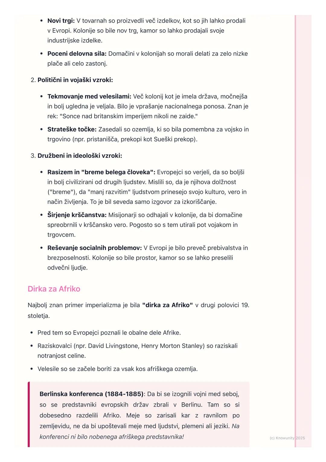 # Kolonializem in imperializem

Kolonializem in imperializem

To je obdobje v 19. stoletju, ko so močne evropske države (imenovane
velesile)