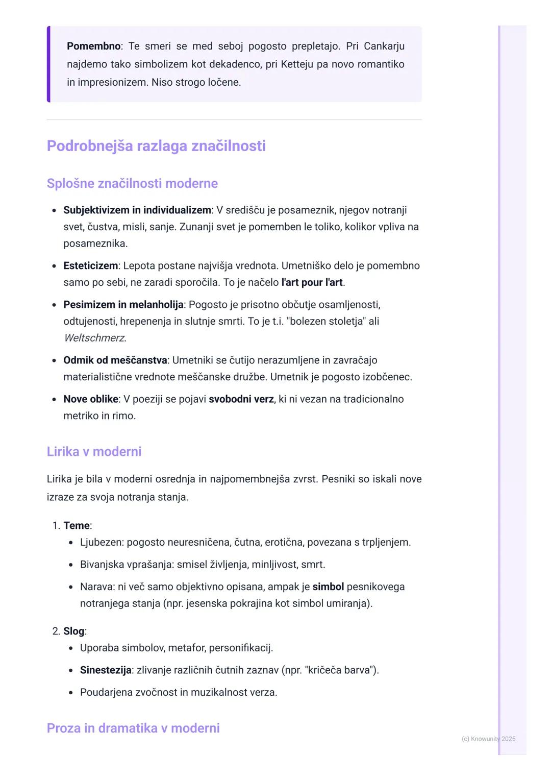 # Moderna

Uvod v slovensko moderno

Moderna je literarno obdobje, ki se v Evropi in pri nas pojavi na prehodu iz 19. v
20. stoletje, nekako