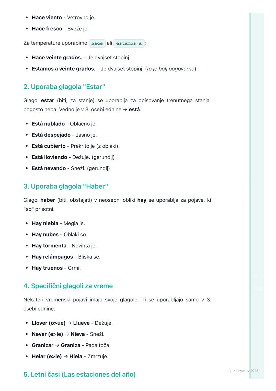 # Vreme in letni časi

Uvod v vreme in letne čase

To poglavje je pomembno, ker se bomo naučili opisovati vreme, kar je nujno za
vsakdanje p