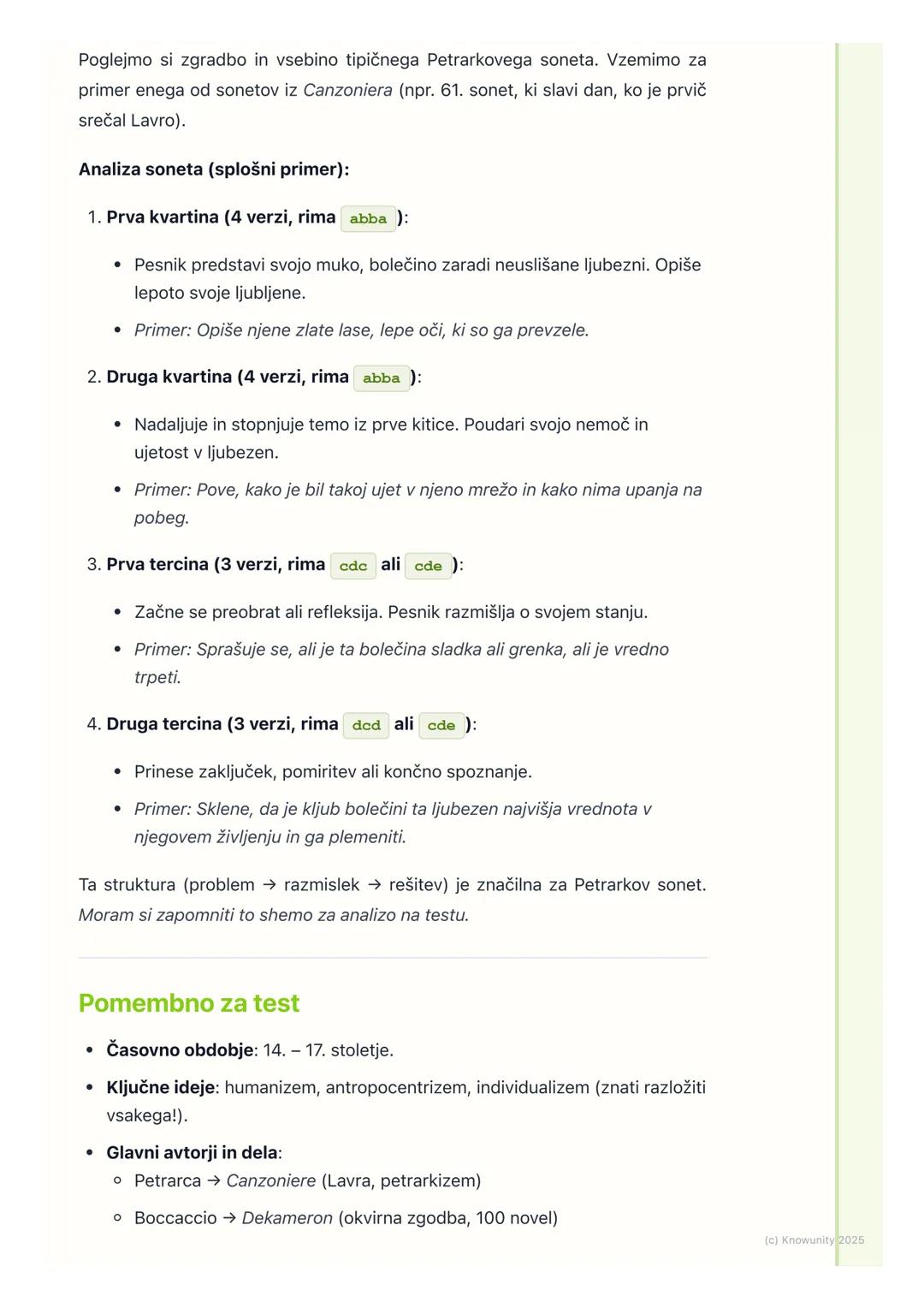 # Renesančna književnost

Splošno o renesansi

Renesansa je umetnostno in kulturno gibanje, ki se je začelo v Italiji v 14.
stoletju in se n