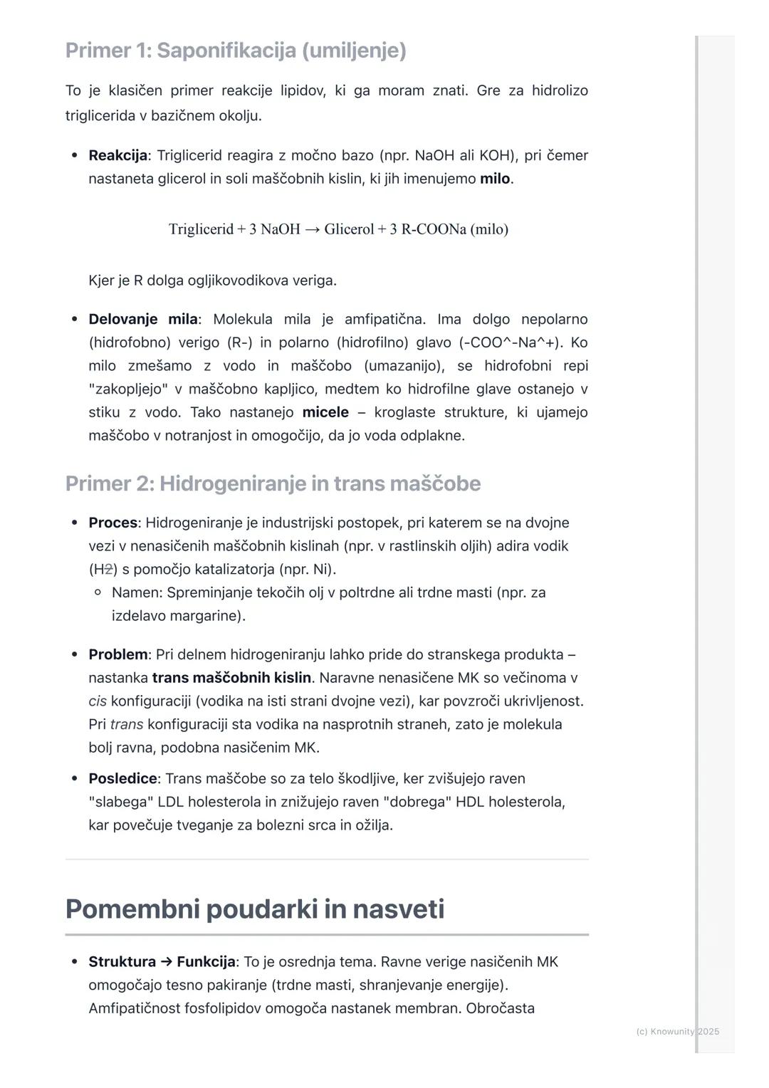 # Lipidi

Splošni pregled lipidov

Lipidi so velika in raznolika skupina organskih molekul, ki so značilne predvsem
po svoji hidrofobnosti s
