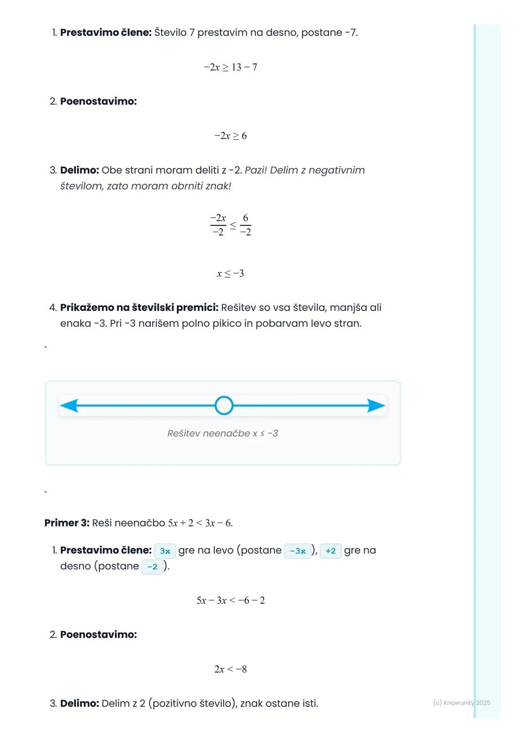 # Linearne neenačbe

## Kaj so linearne neenačbe?

Linearne neenačbe so podobne linearnim enačbam, ampak namesto
znaka za je enako (=) upora