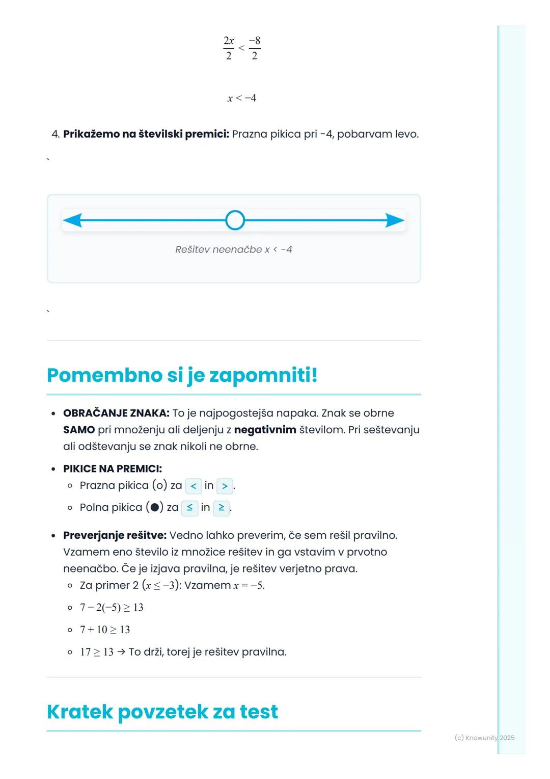# Linearne neenačbe

## Kaj so linearne neenačbe?

Linearne neenačbe so podobne linearnim enačbam, ampak namesto
znaka za je enako (=) upora