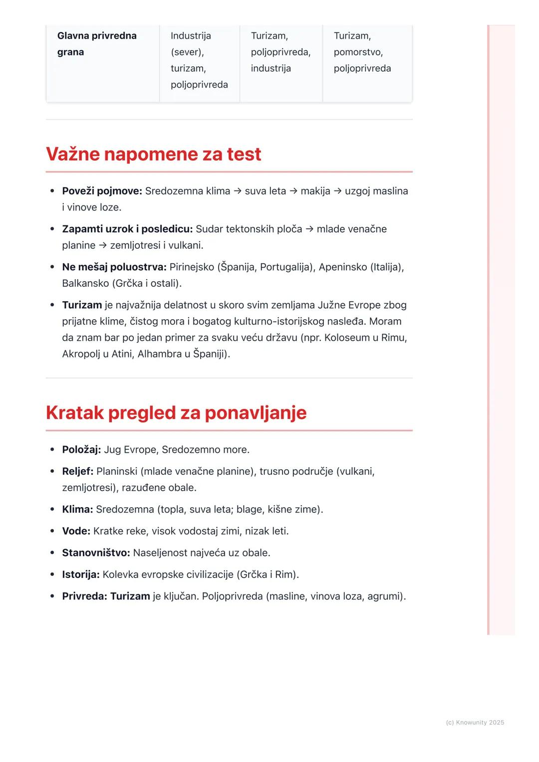 # Opšte karakteristike Južne
Evrope

Opšte karakteristike Južne Evrope

Južna Evropa obuhvata tri velika poluostrva u Sredozemnom moru: Piri
