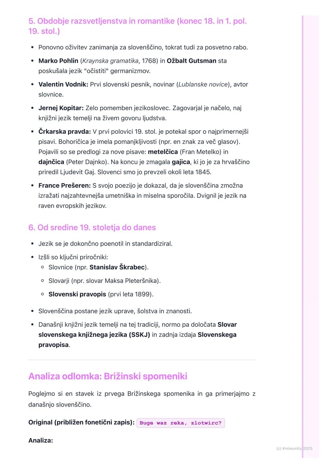 # Zgodovina slovenskega jezika

Uvod v zgodovino slovenskega jezika

Razvoj slovenskega jezika je dolg in kompleksen proces, ki sega vse od
