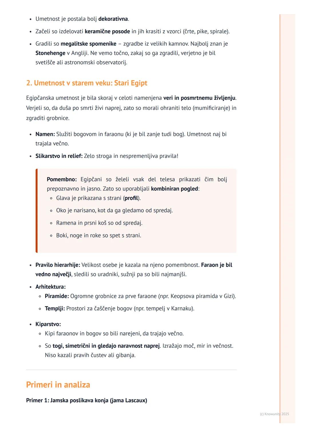 # Umetnost v prazgodovini in
starem veku

Uvod v umetnost prazgodovine in starega veka

To je obdobje, ko se je umetnost šele začela. Ljudje