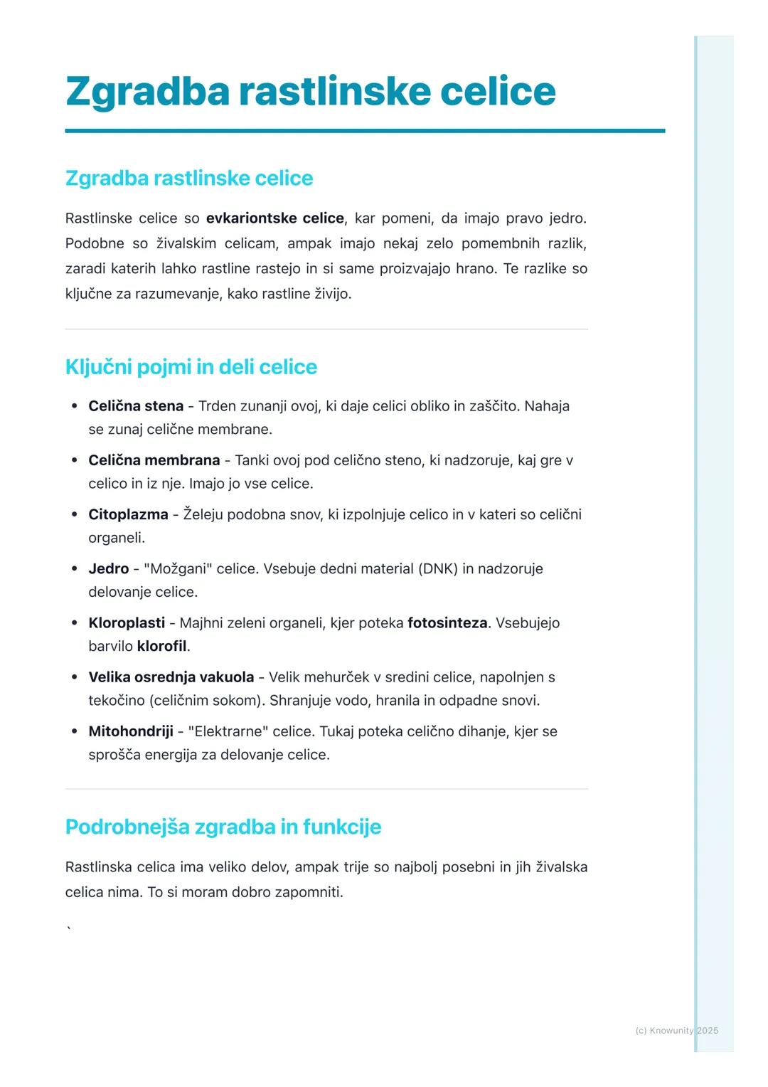 # Zgradba rastlinske celice

Zgradba rastlinske celice

Rastlinske celice so evkariontske celice, kar pomeni, da imajo pravo jedro.
Podobne 