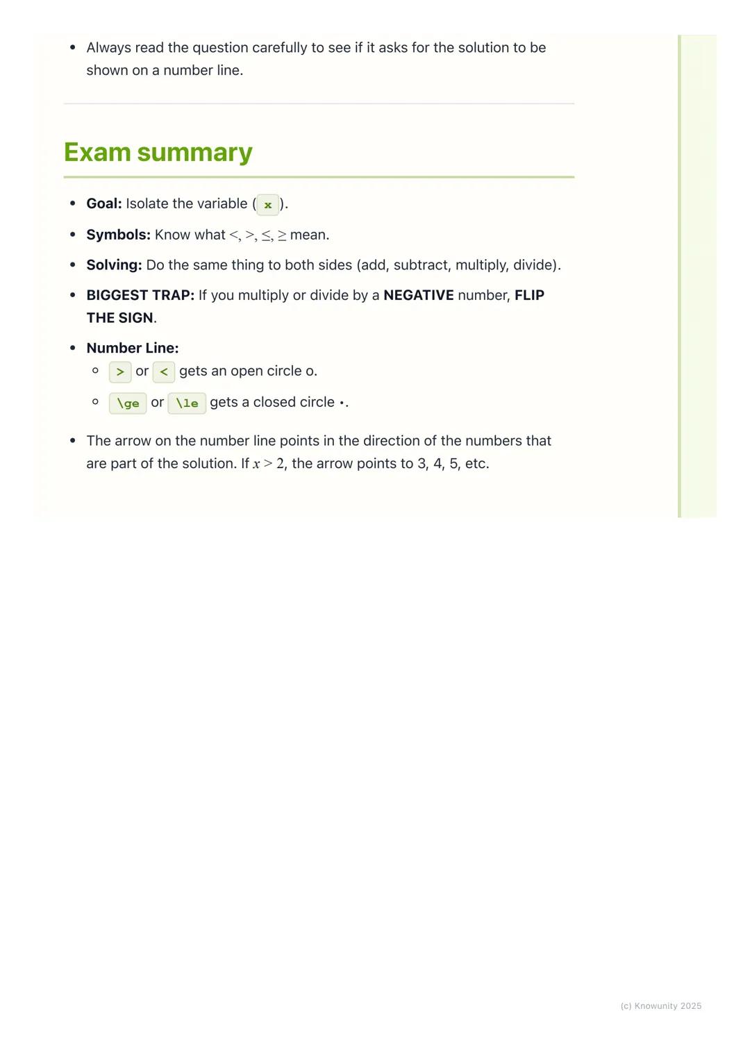 # Linear Inequalities

## What are linear inequalities?

Linear inequalities are mathematical statements that compare two expressions
using 