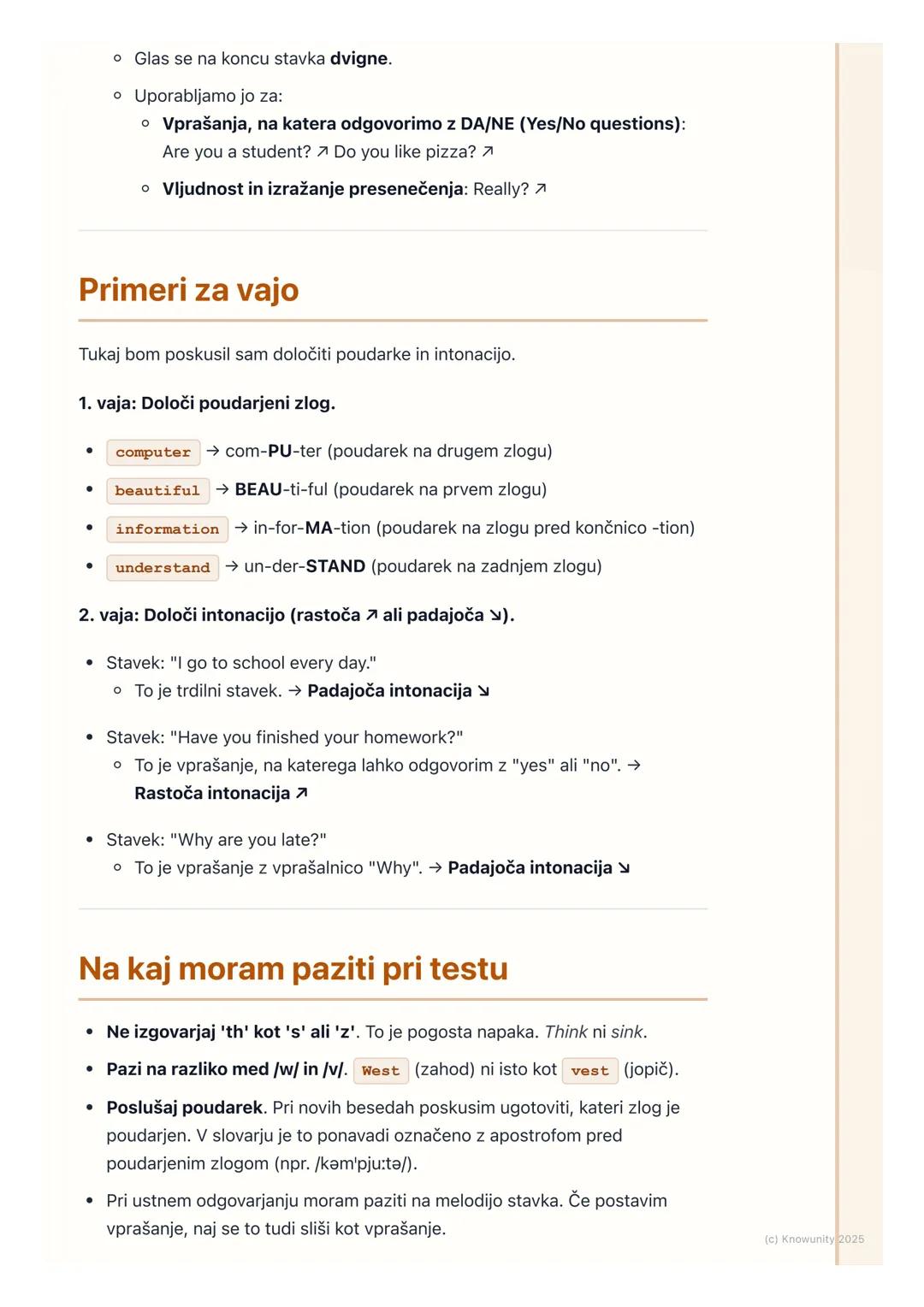 # Izgovorjava in intonacija

## Pomen pravilne izgovorjave in intonacije

To je pomembno, da nas bodo drugi lažje razumeli, ko govorimo angl