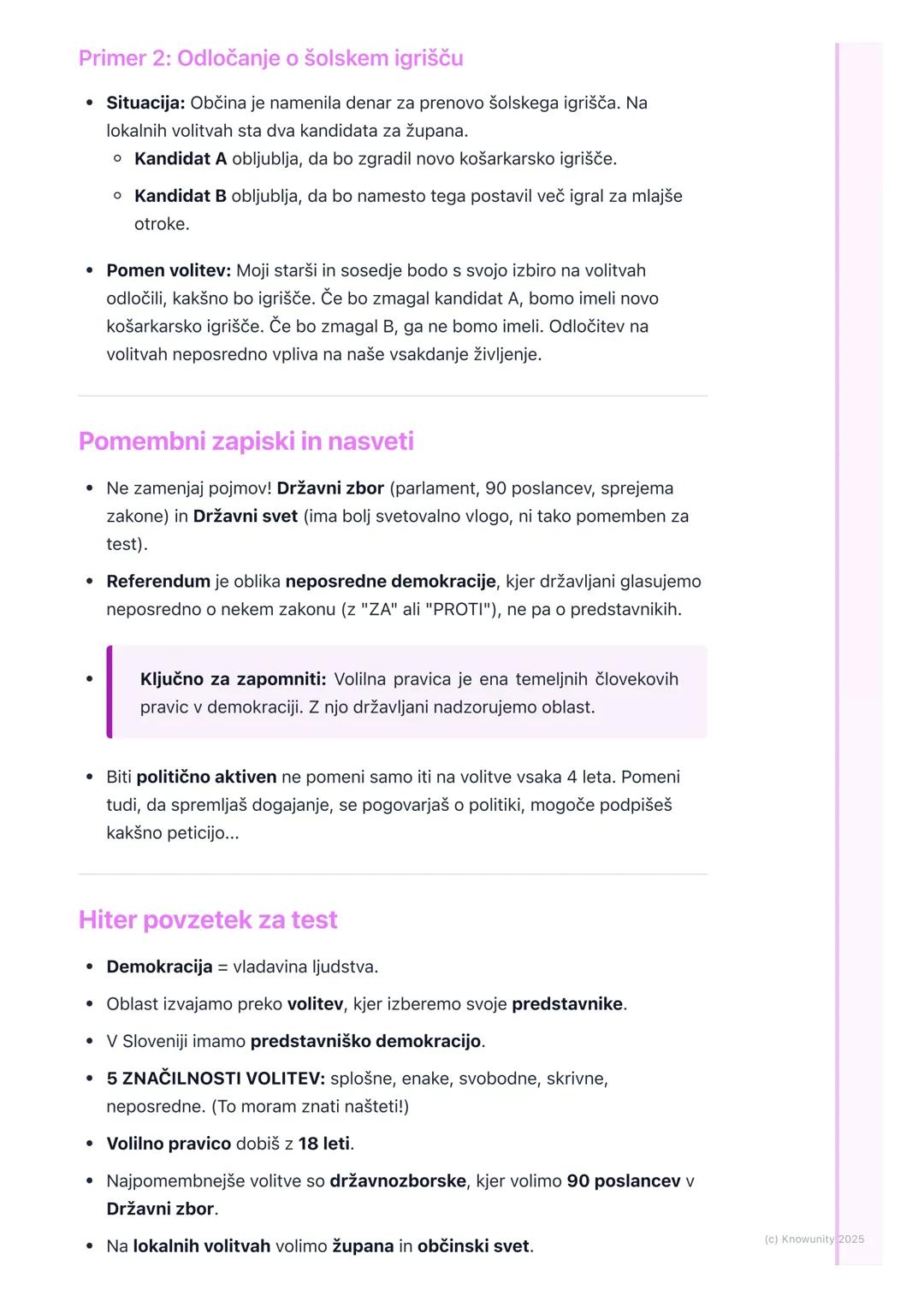 # Demokracija in volitve
(osnovni pojmi)

Kaj je demokracija?

Demokracija je oblika vladanja, kjer imajo oblast ljudje (državljani). Beseda