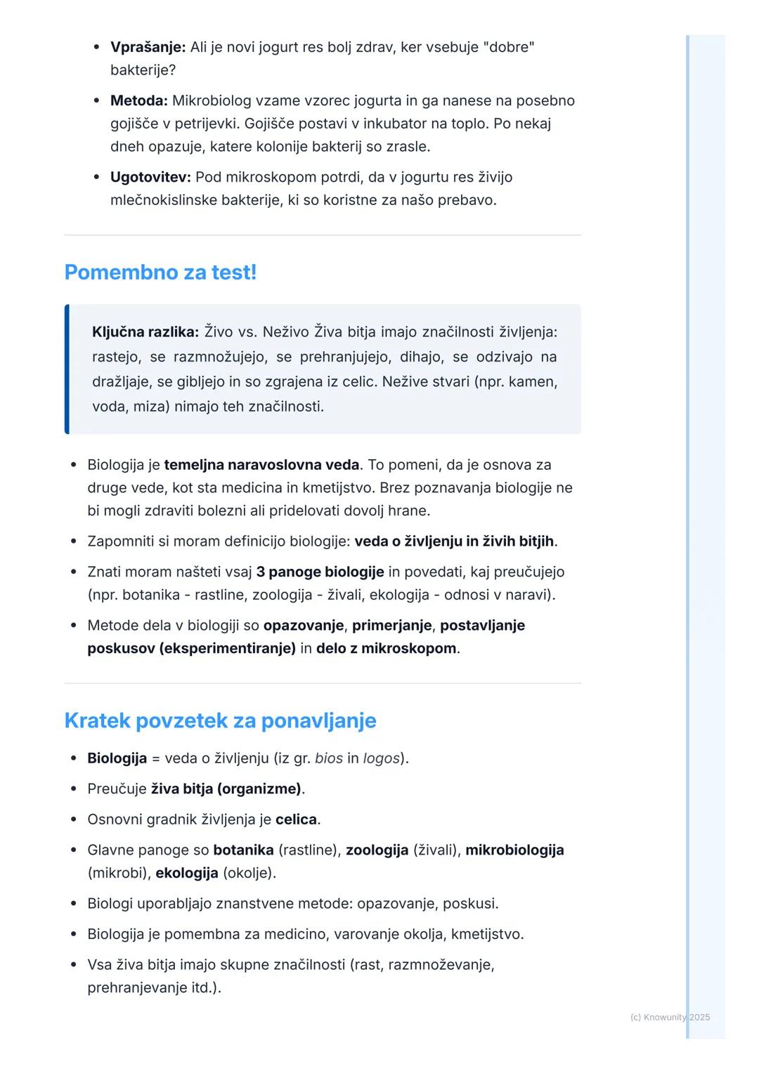 # Kaj je biologija?

Kaj je biologija?

Biologija je naravoslovna veda, ki preučuje življenje in živa bitja. Beseda
izvira iz grščine: bios 