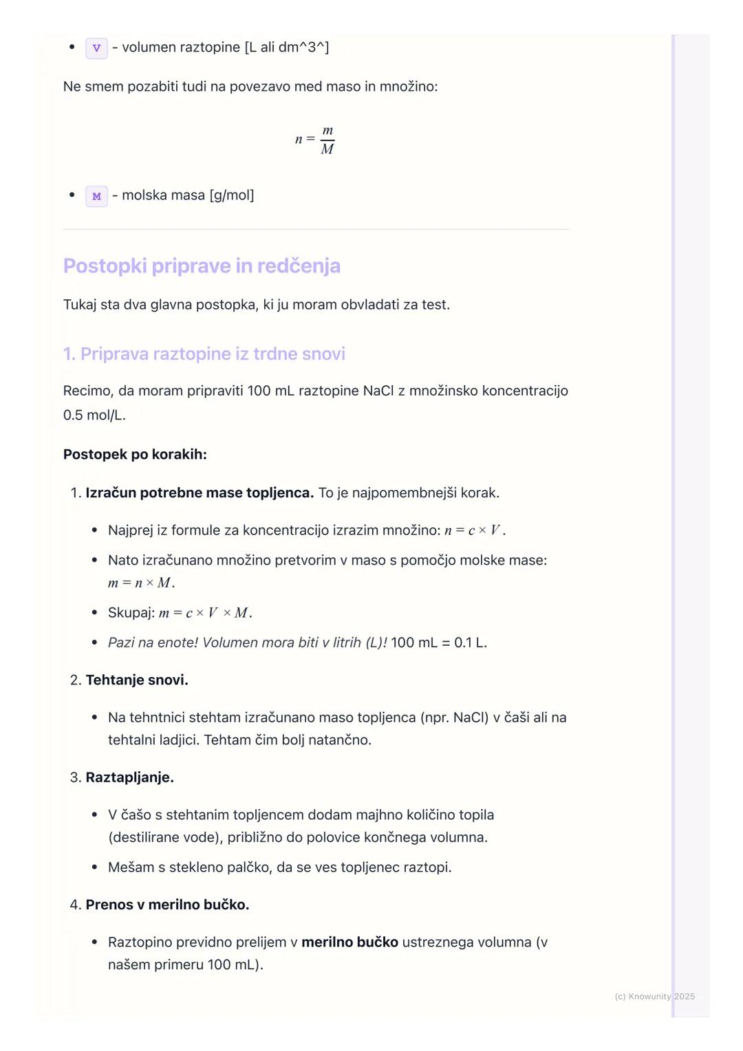 # Priprava in redčenje raztopin

Osnove priprave in redčenja raztopin

To je pomemben del praktičnega dela v kemiji. V laboratoriju skoraj v