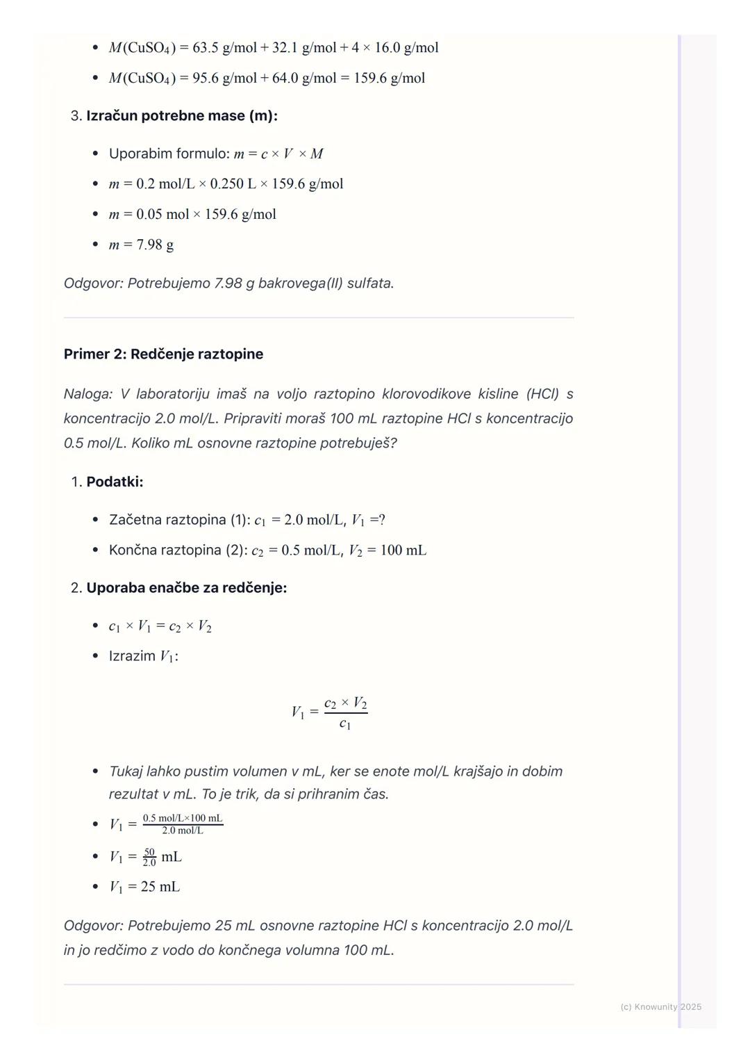 # Priprava in redčenje raztopin

Osnove priprave in redčenja raztopin

To je pomemben del praktičnega dela v kemiji. V laboratoriju skoraj v