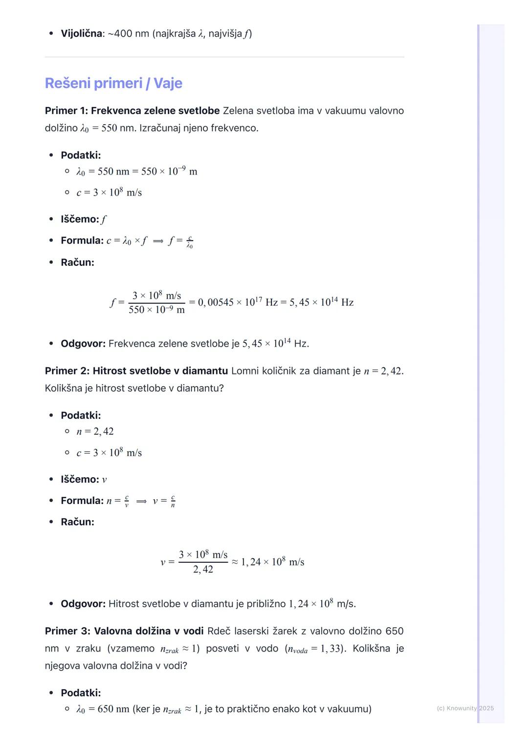 # Svetloba kot valovanje

Splošen pregled

Svetloba je oblika elektromagnetnega (EM) valovanja. To pomeni, da za
svoje širjenje ne potrebuje