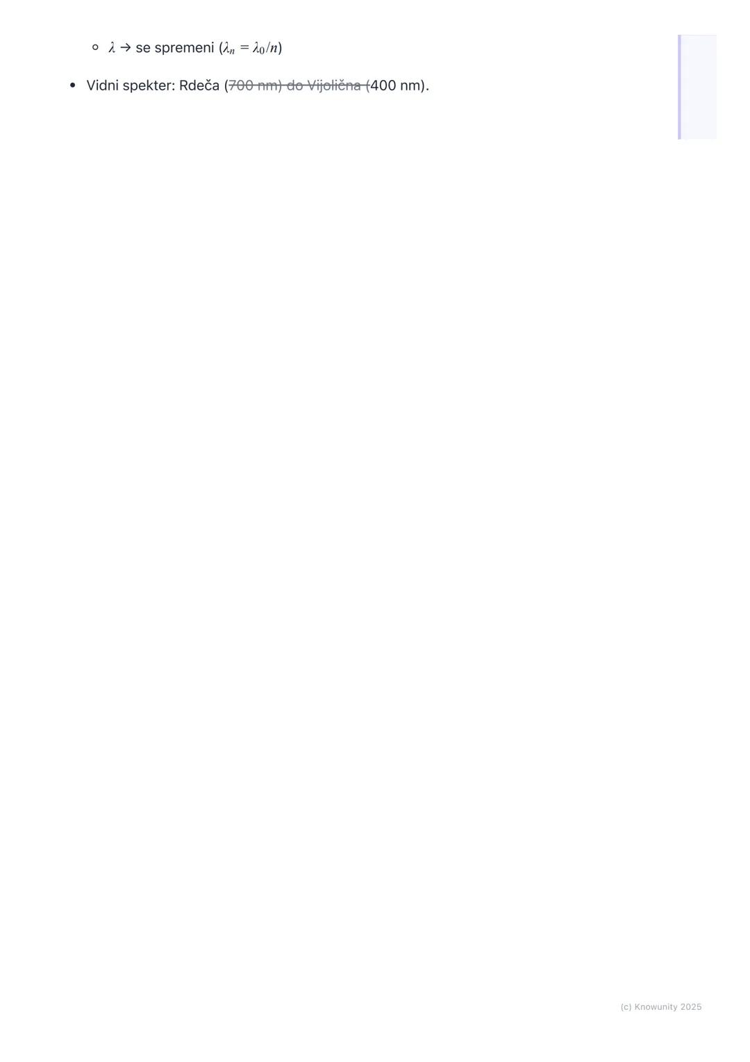 # Svetloba kot valovanje

Splošen pregled

Svetloba je oblika elektromagnetnega (EM) valovanja. To pomeni, da za
svoje širjenje ne potrebuje