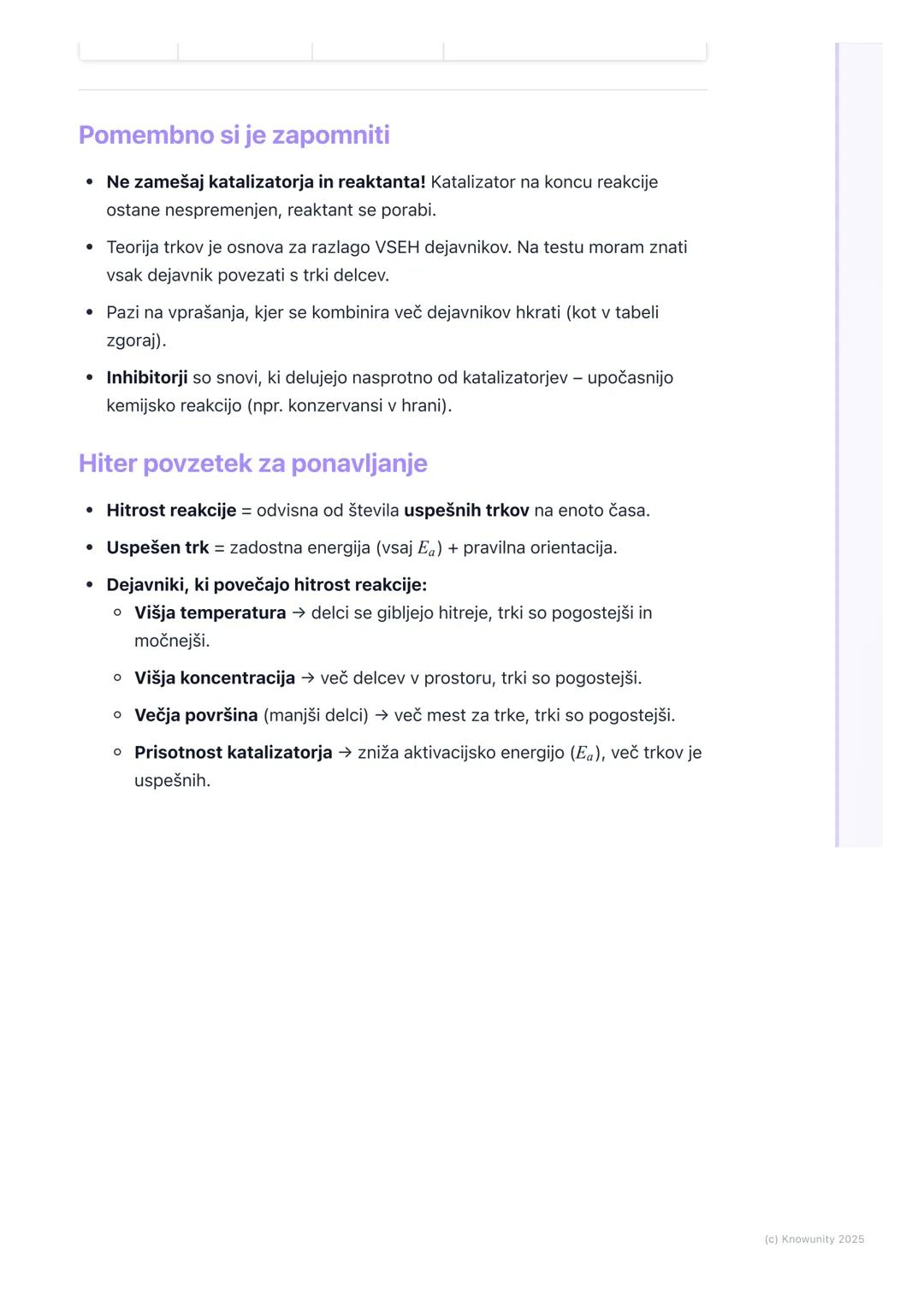 # Hitrost kemijskih reakcij

Kaj je hitrost kemijske reakcije?

Hitrost kemijske reakcije nam pove, kako hitro reaktanti izginejo oziroma ka